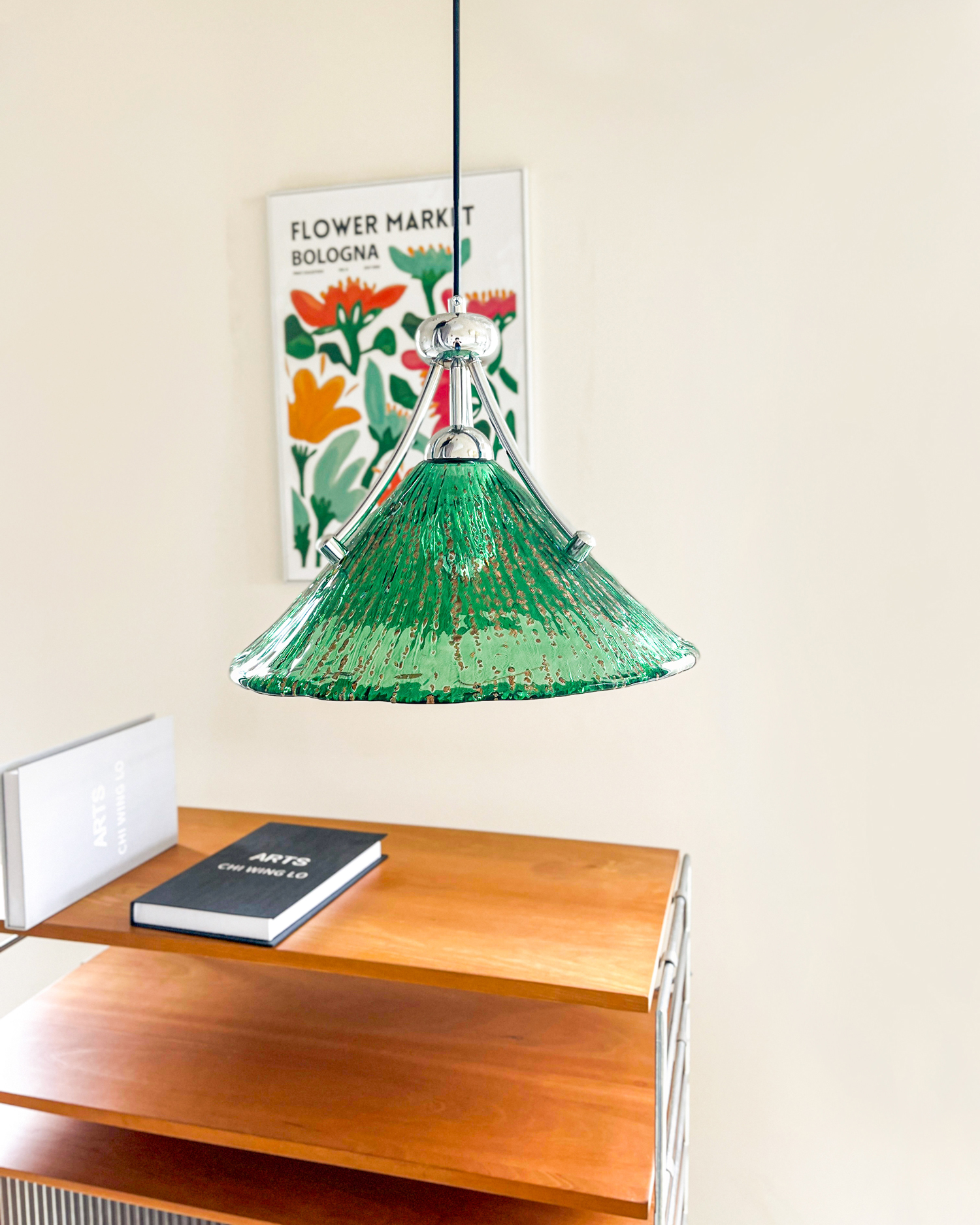 Emerald Ripple Pendant Light