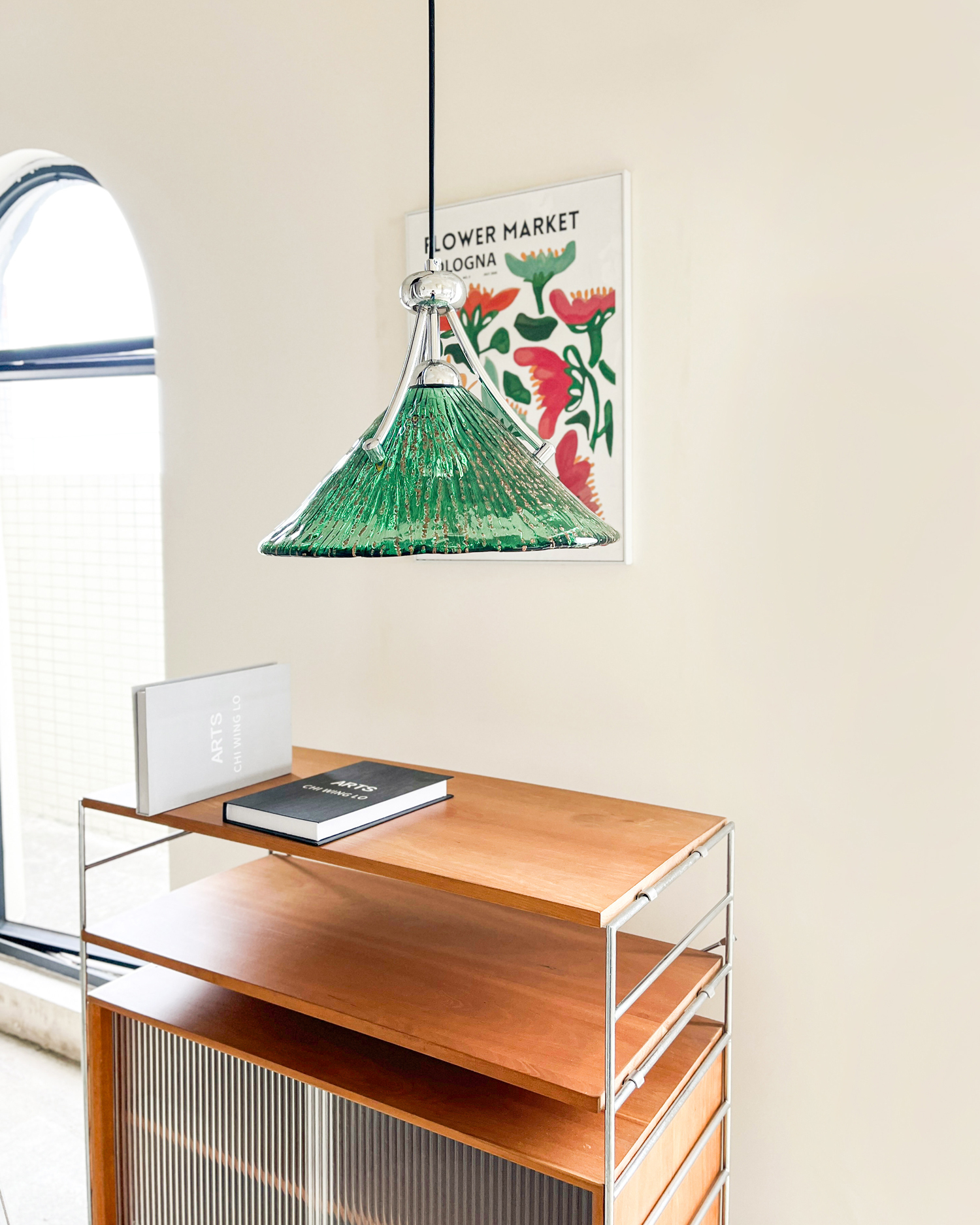 Emerald Ripple Pendant Light