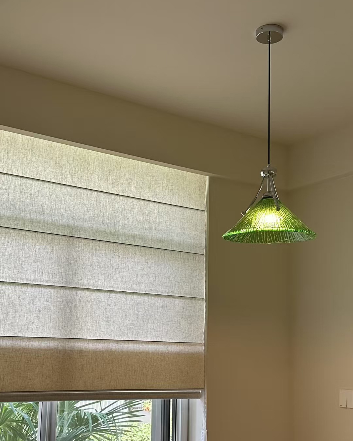 Emerald Ripple Pendant Light