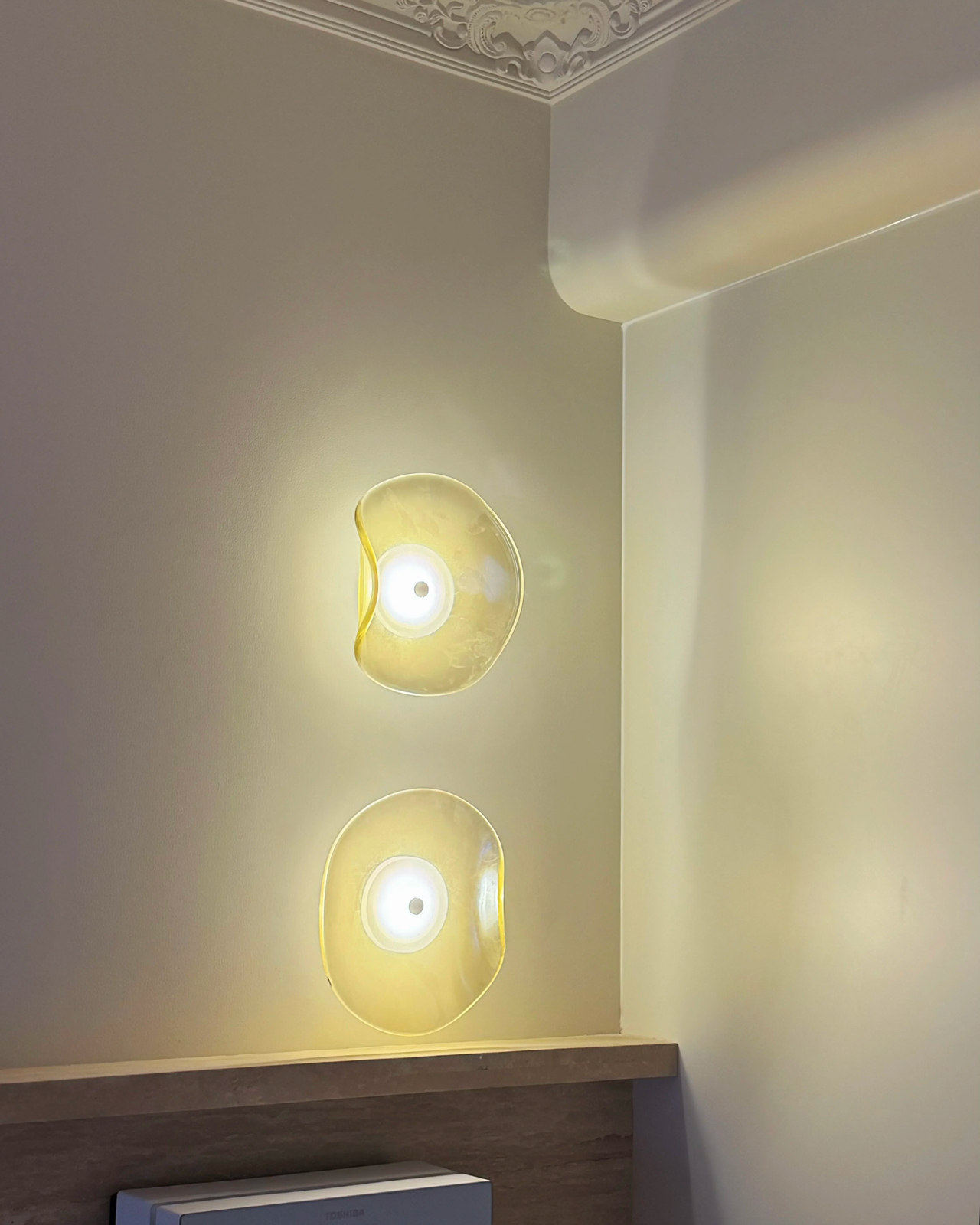 Fluid Petal Glass Wall Light