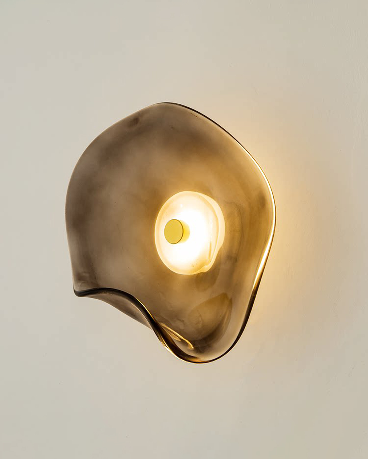 Fluid Petal Glass Wall Light