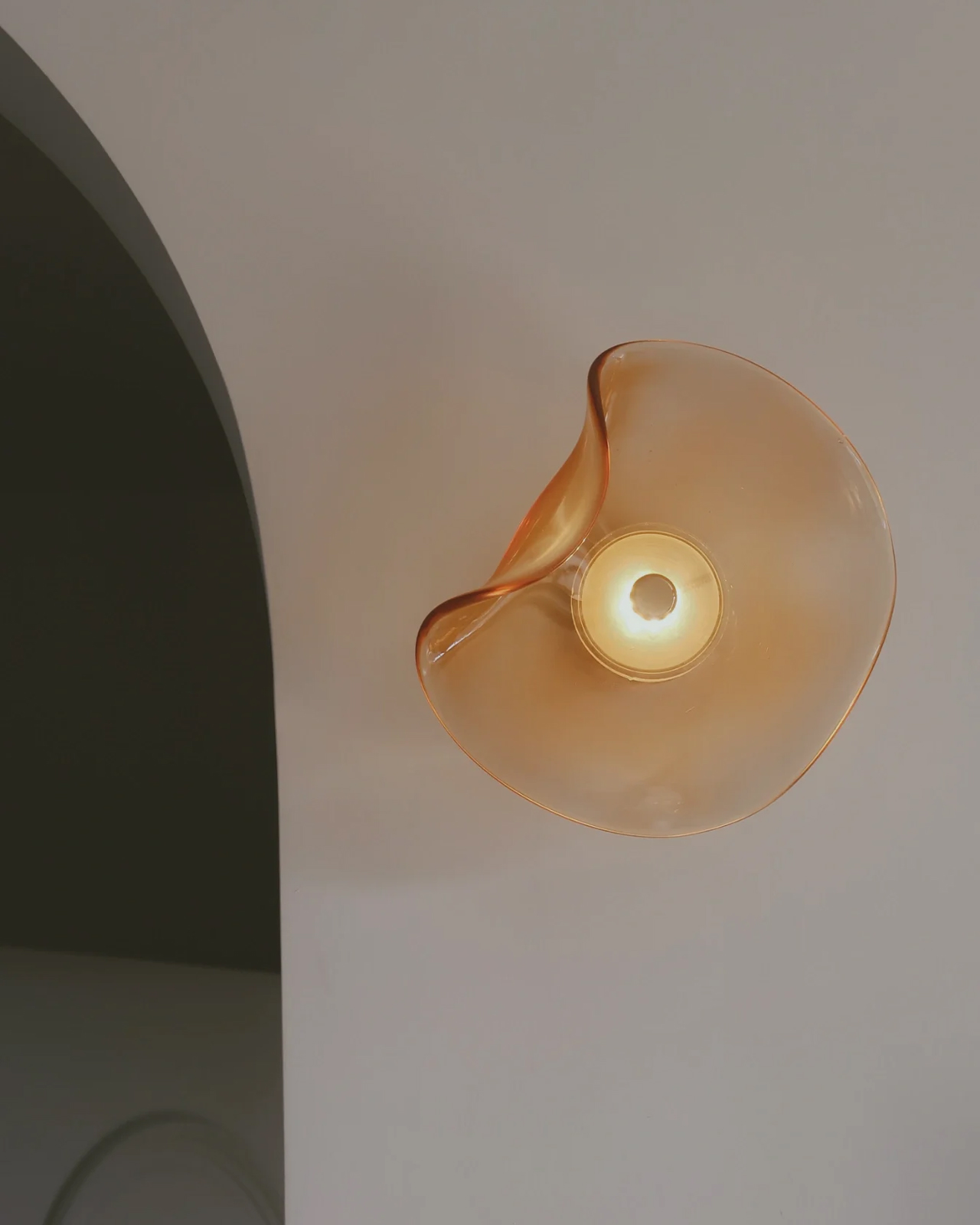Fluid Petal Glass Wall Light