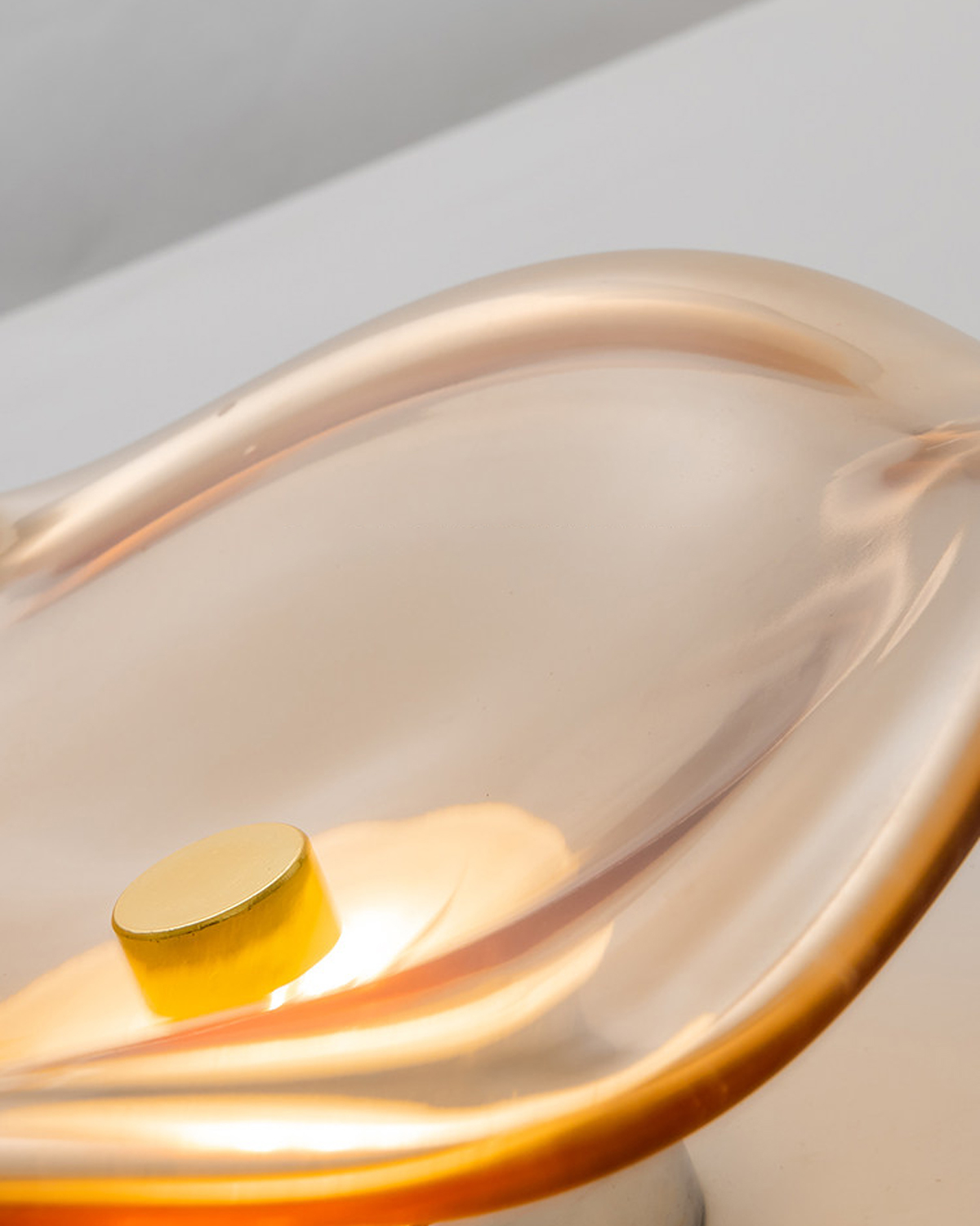 Fluid Petal Glass Wall Light