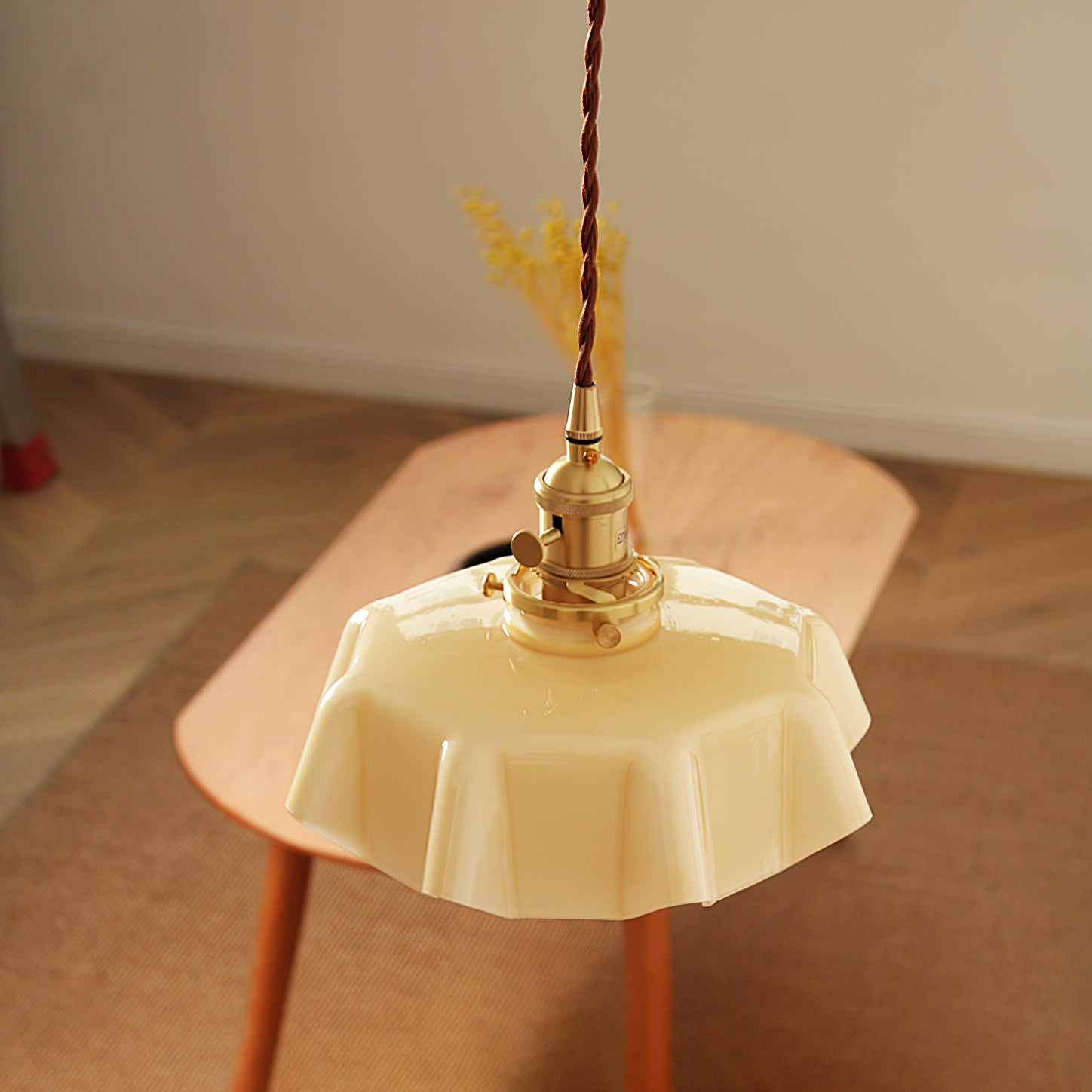 French Flower Pendant Swag Light-elegalight