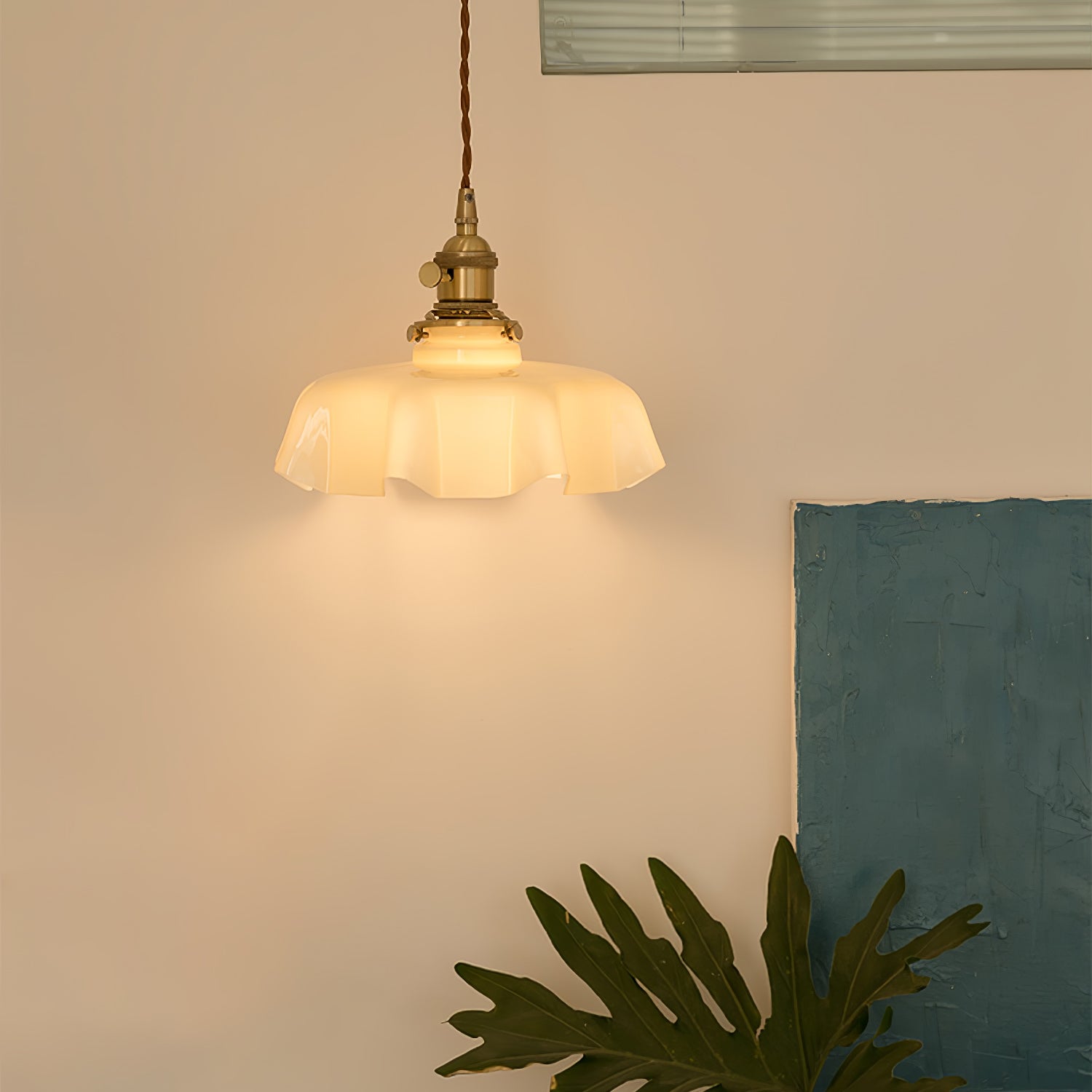 French Flower Pendant Swag Light-elegalight