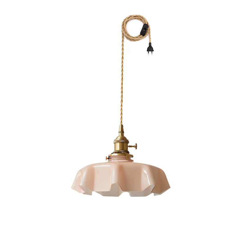 French Flower Pendant Swag Light-elegalight