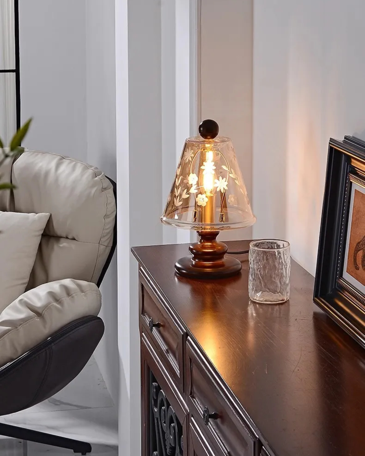 Garden Veil Glass Table Lamp