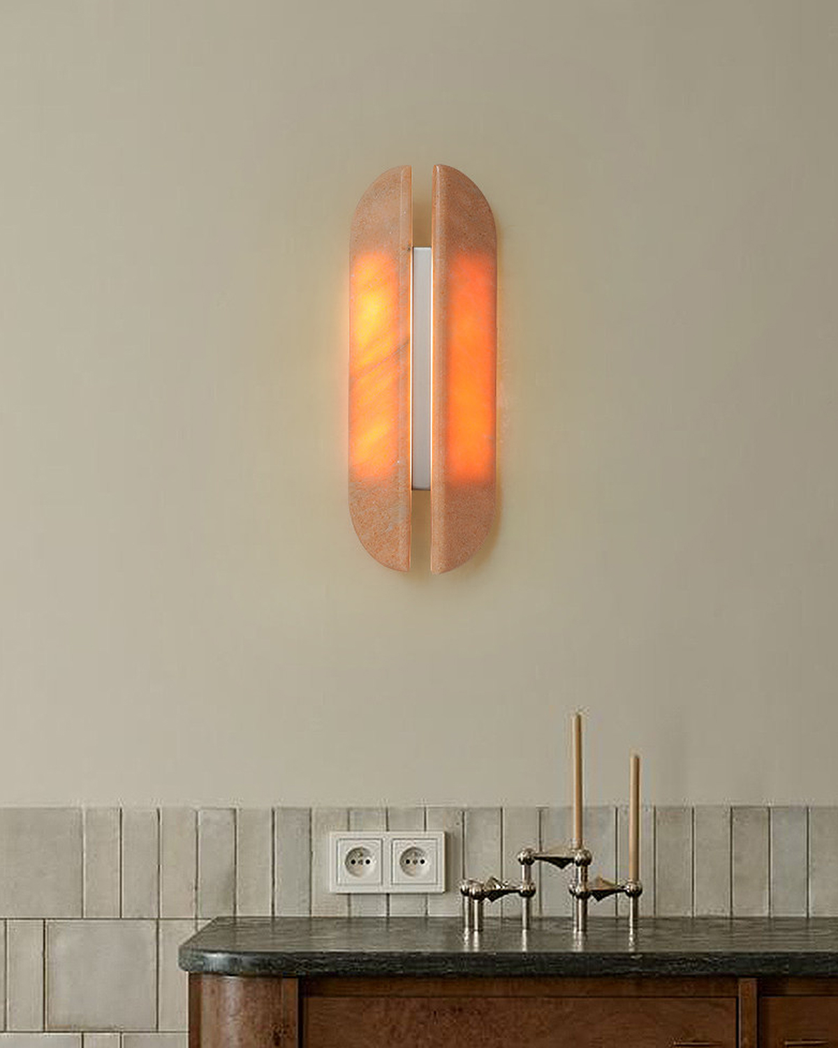 Genesis Rift Marble Wall Light