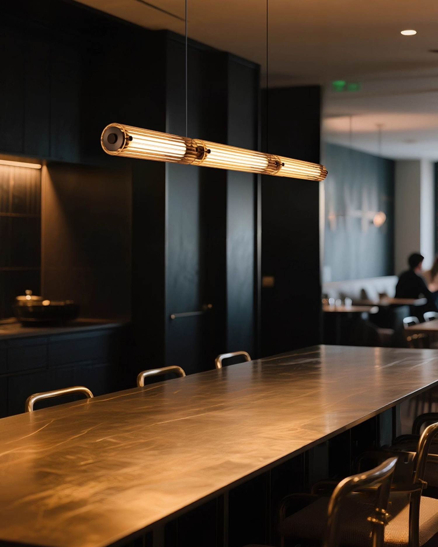 Glint Wave Linear Pendant Light