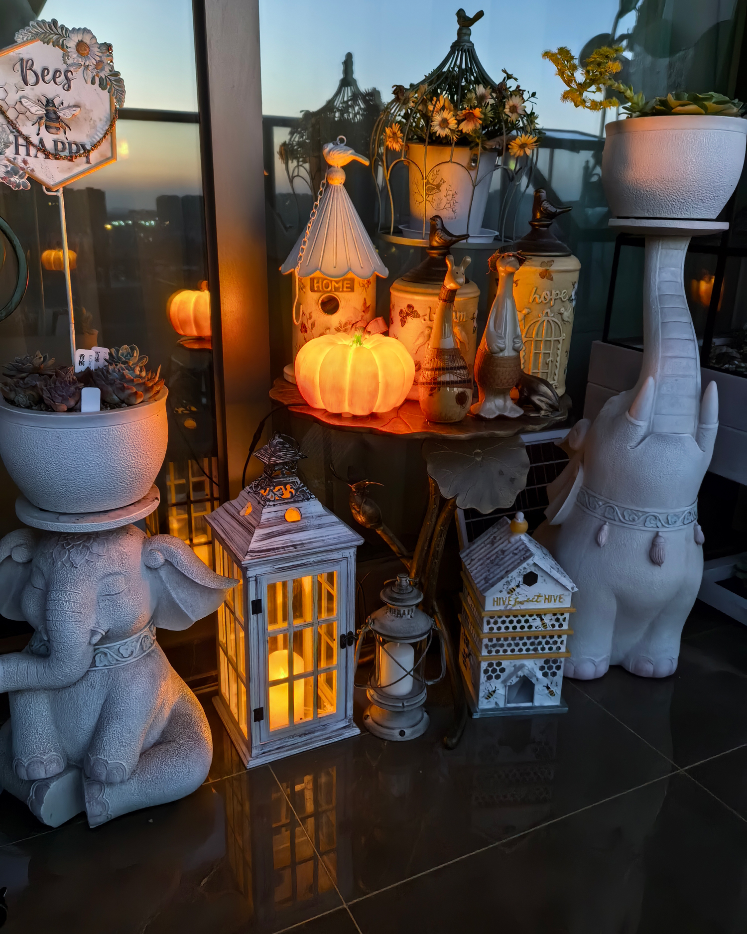 Glowing Pumpkin Outdoor Light