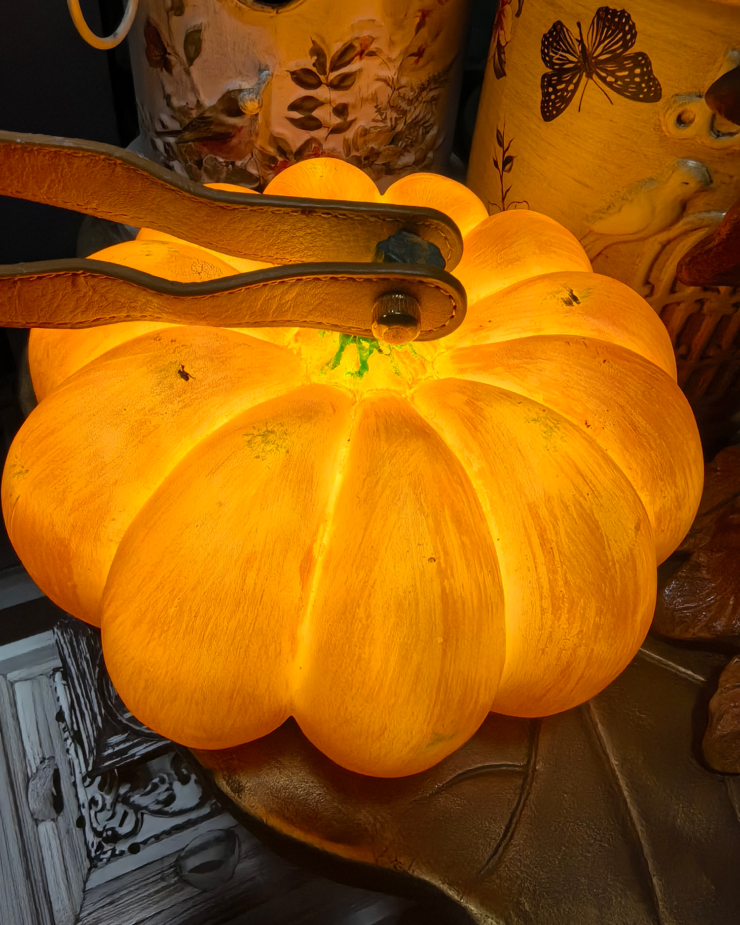 Glowing Pumpkin Outdoor Light