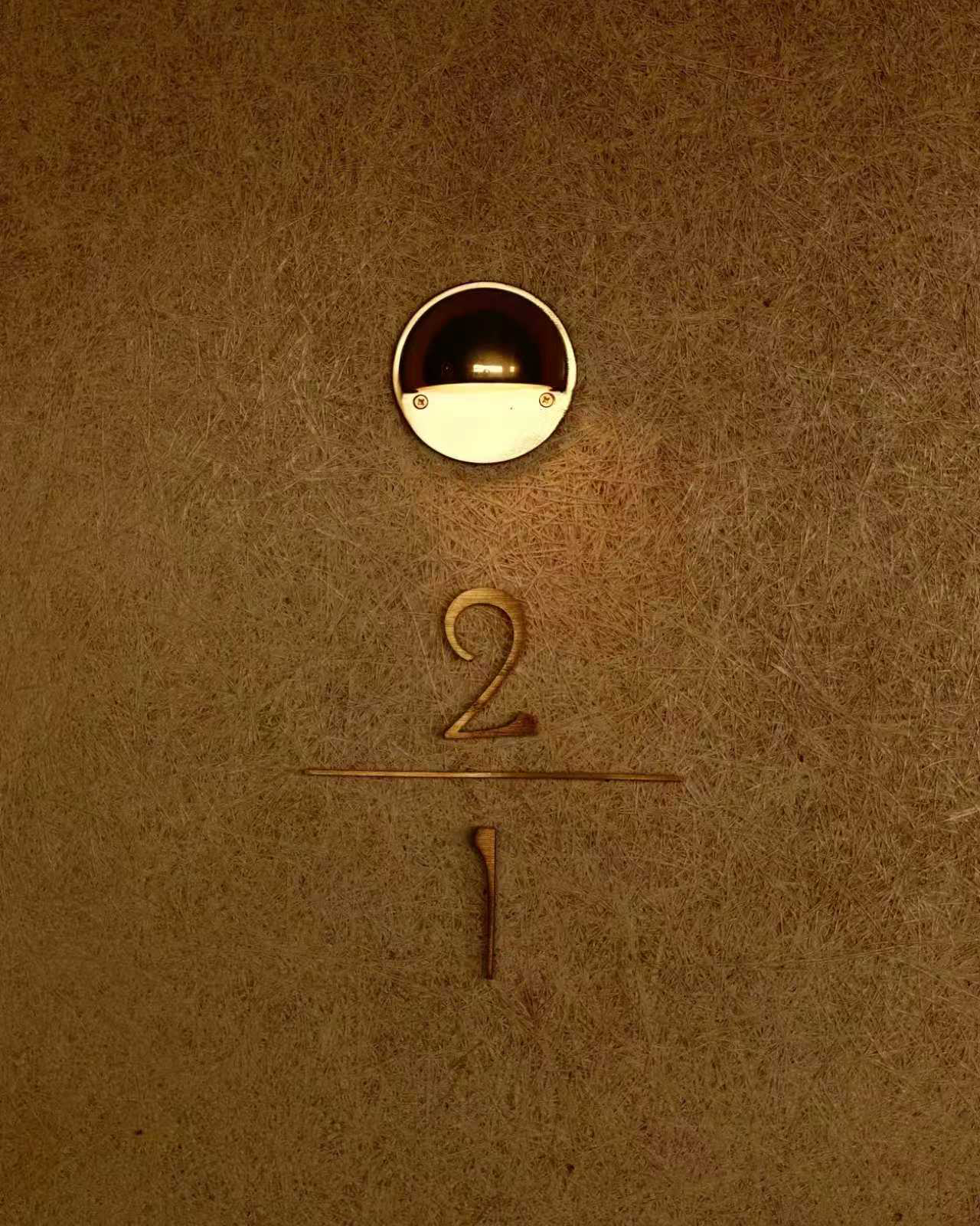 Golden Eclipse Brass Wall Light