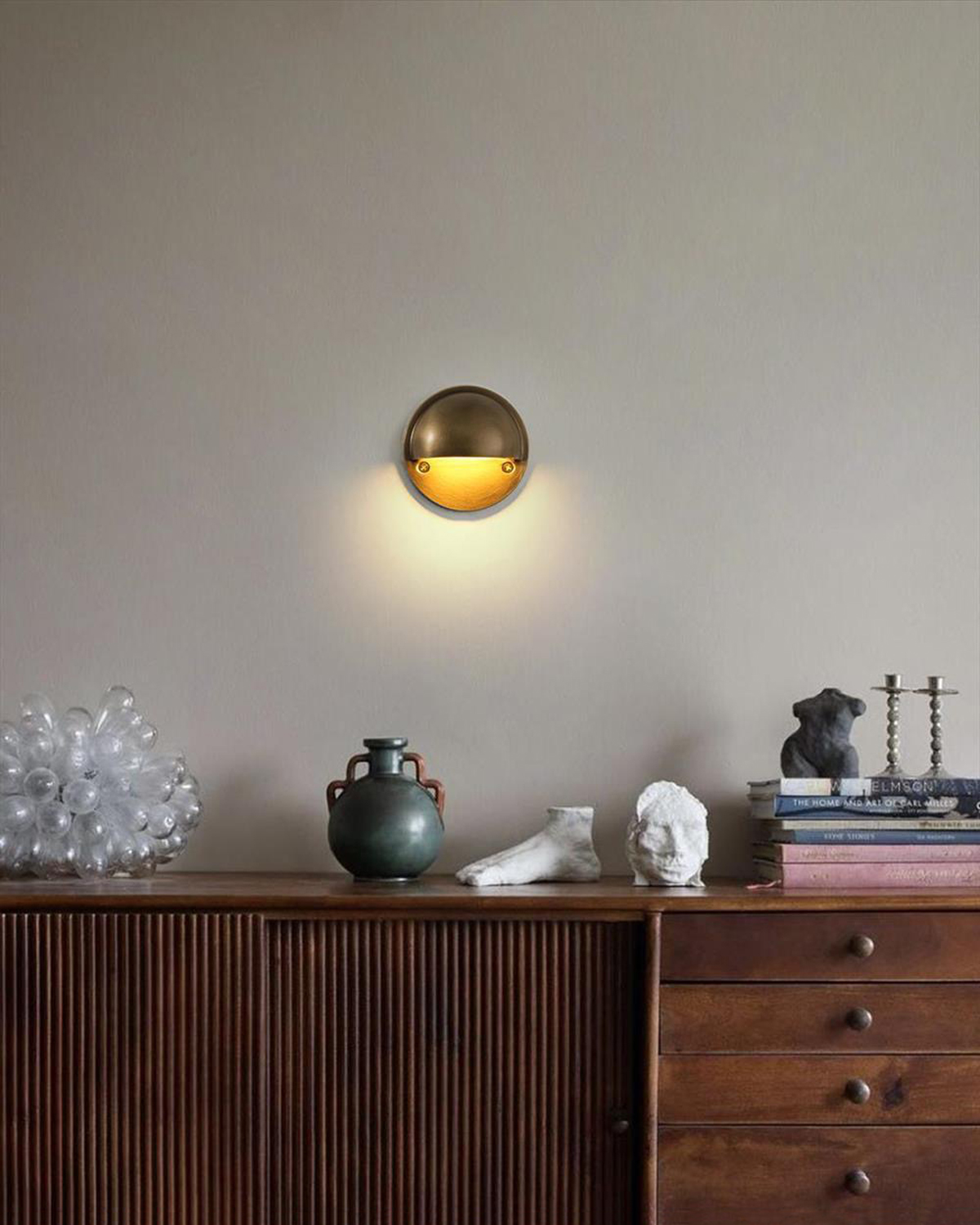 Golden Eclipse Brass Wall Light