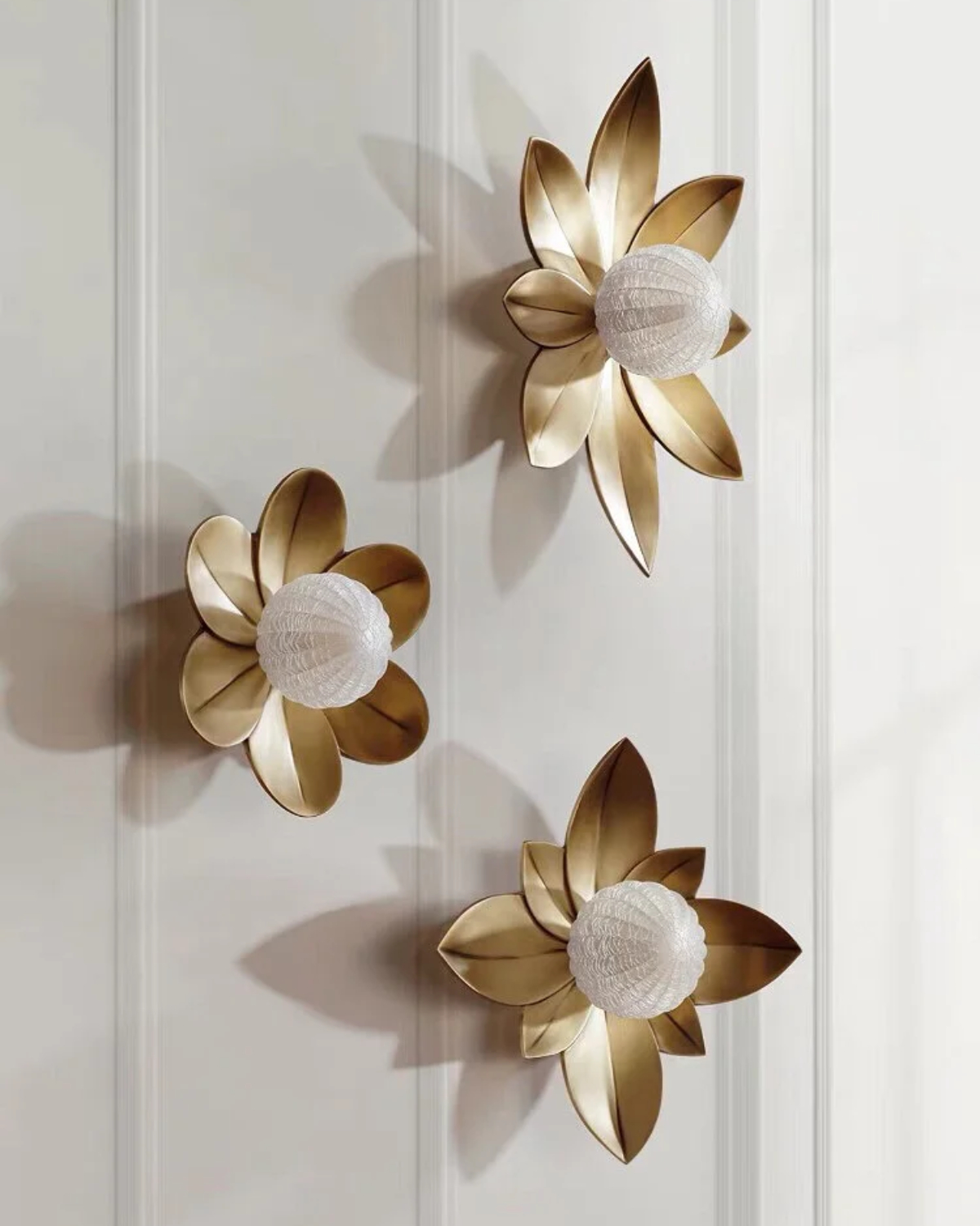 Golden Petal Wall Sconce