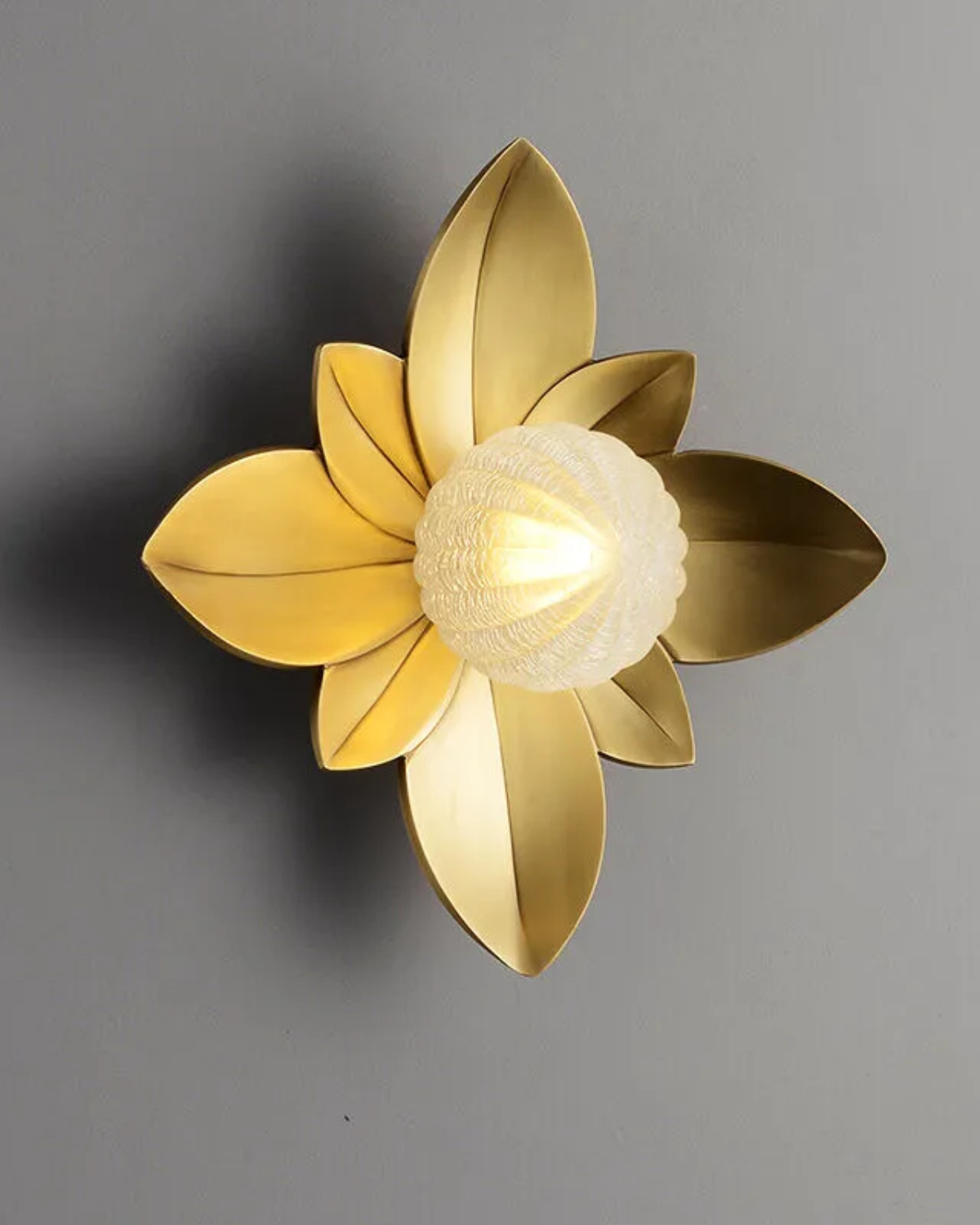 Golden Petal Wall Sconce