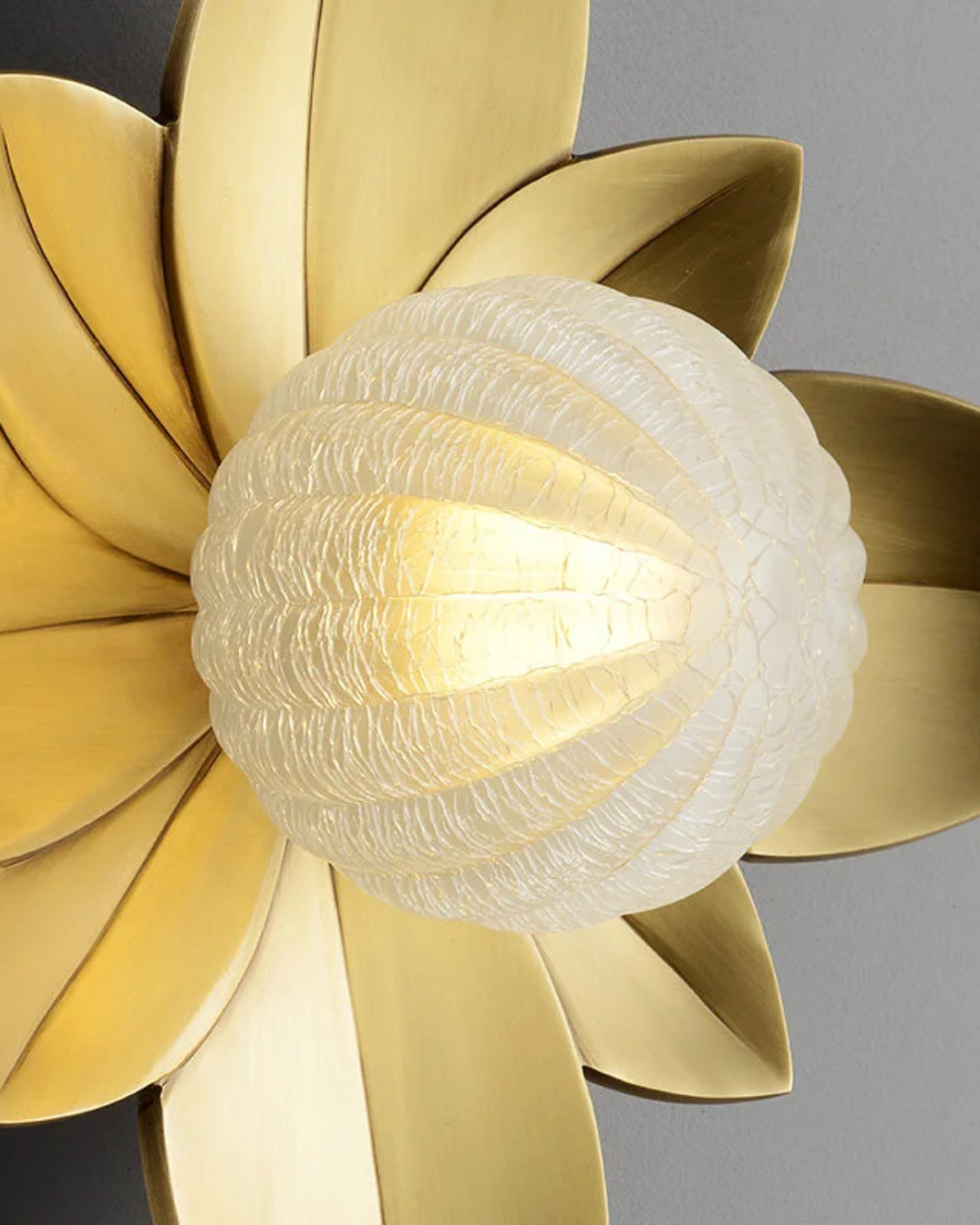 Golden Petal Wall Sconce