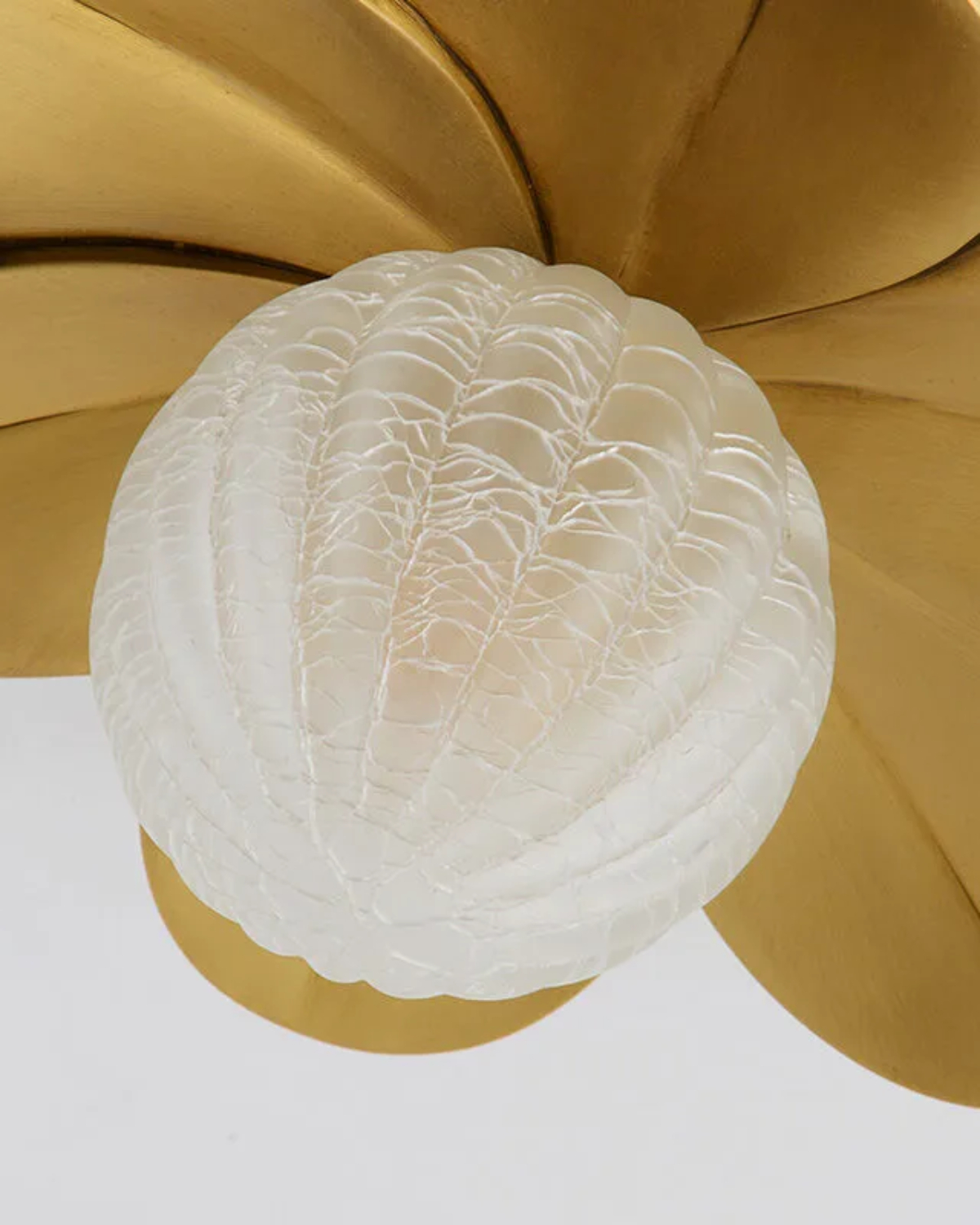Golden Petal Wall Sconce
