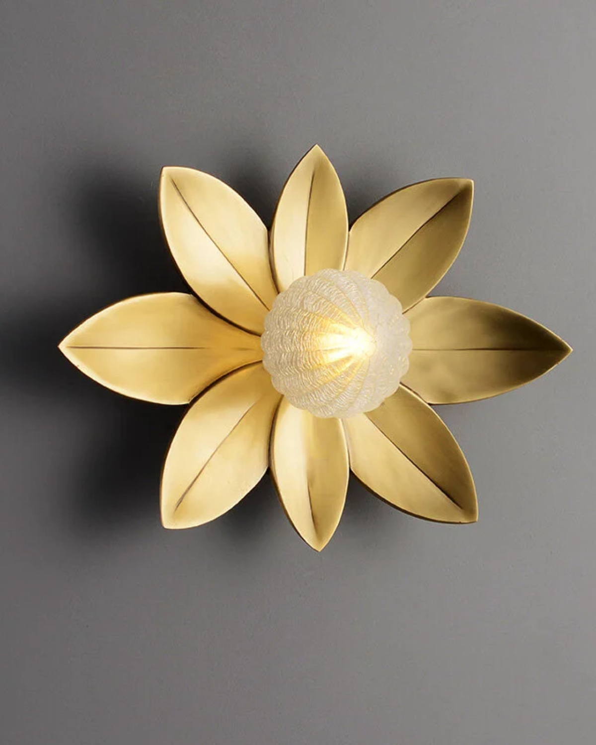 Golden Petal Wall Sconce