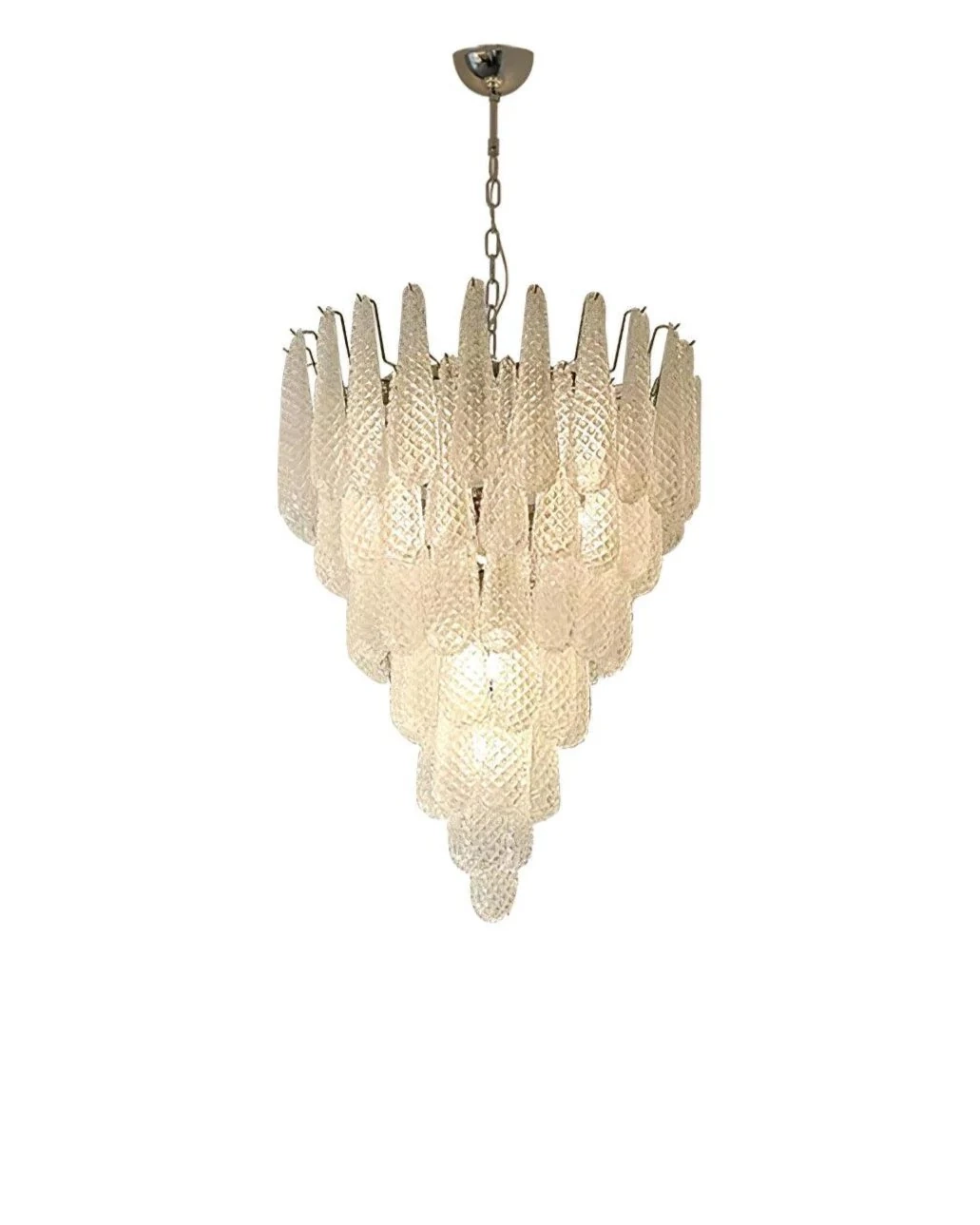 Grid Glass Waterfall Chandelier