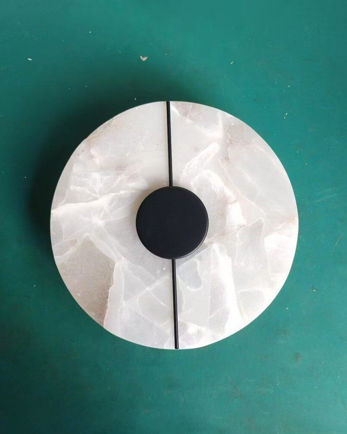 Halo Axis Alabaster Wall Light 