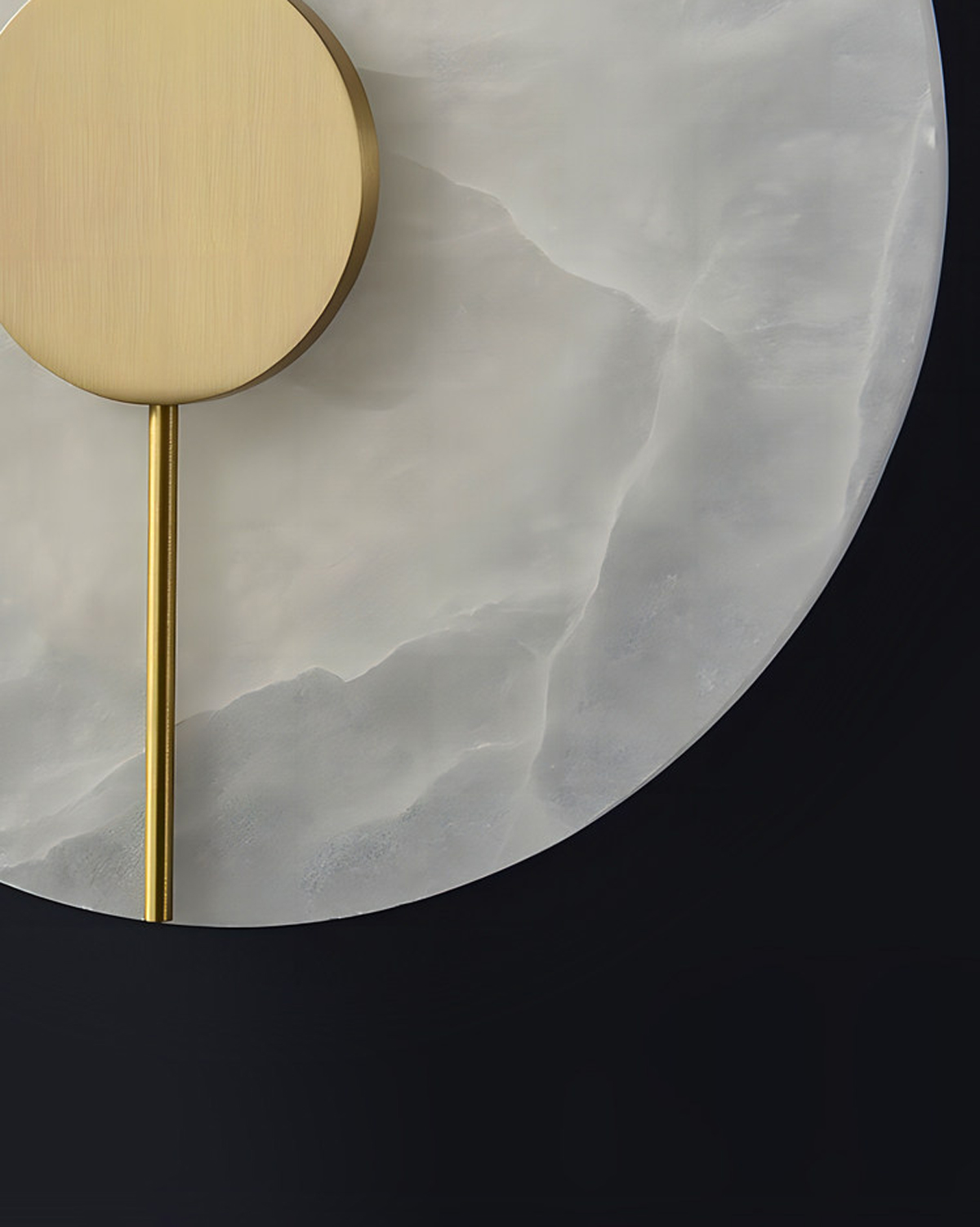 Halo Axis Alabaster Wall Light 