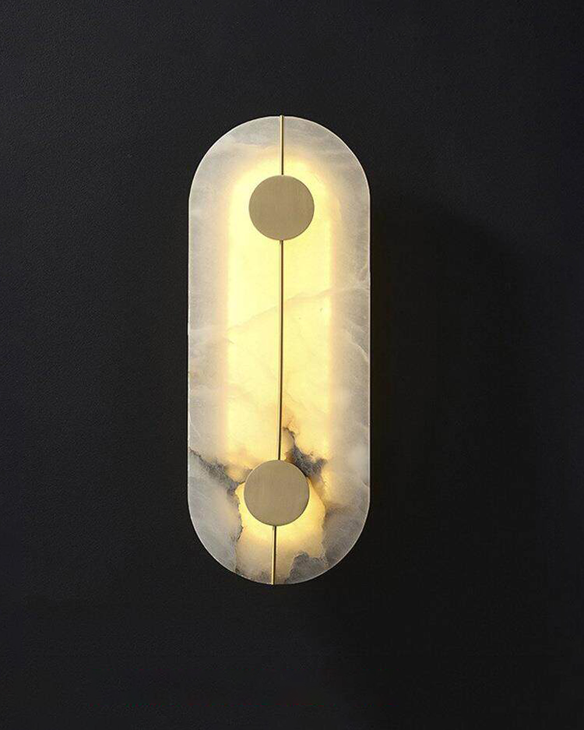 Halo Axis Alabaster Wall Light 
