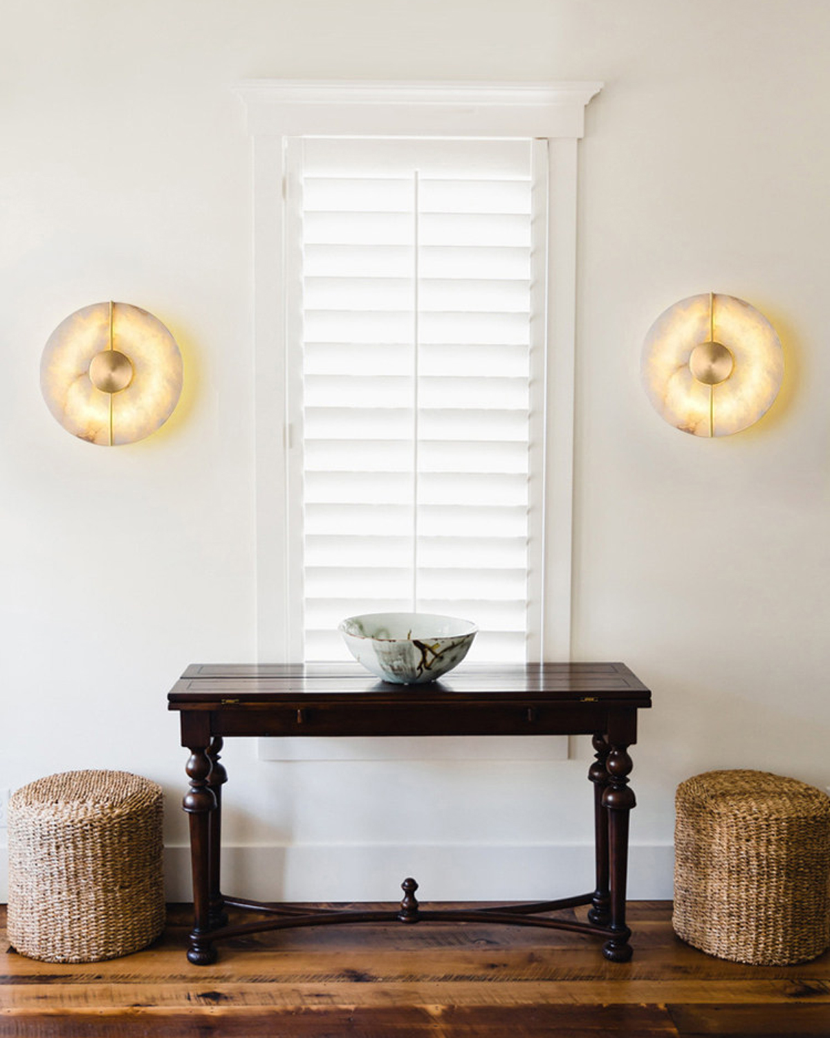 Halo Axis Alabaster Wall Light 