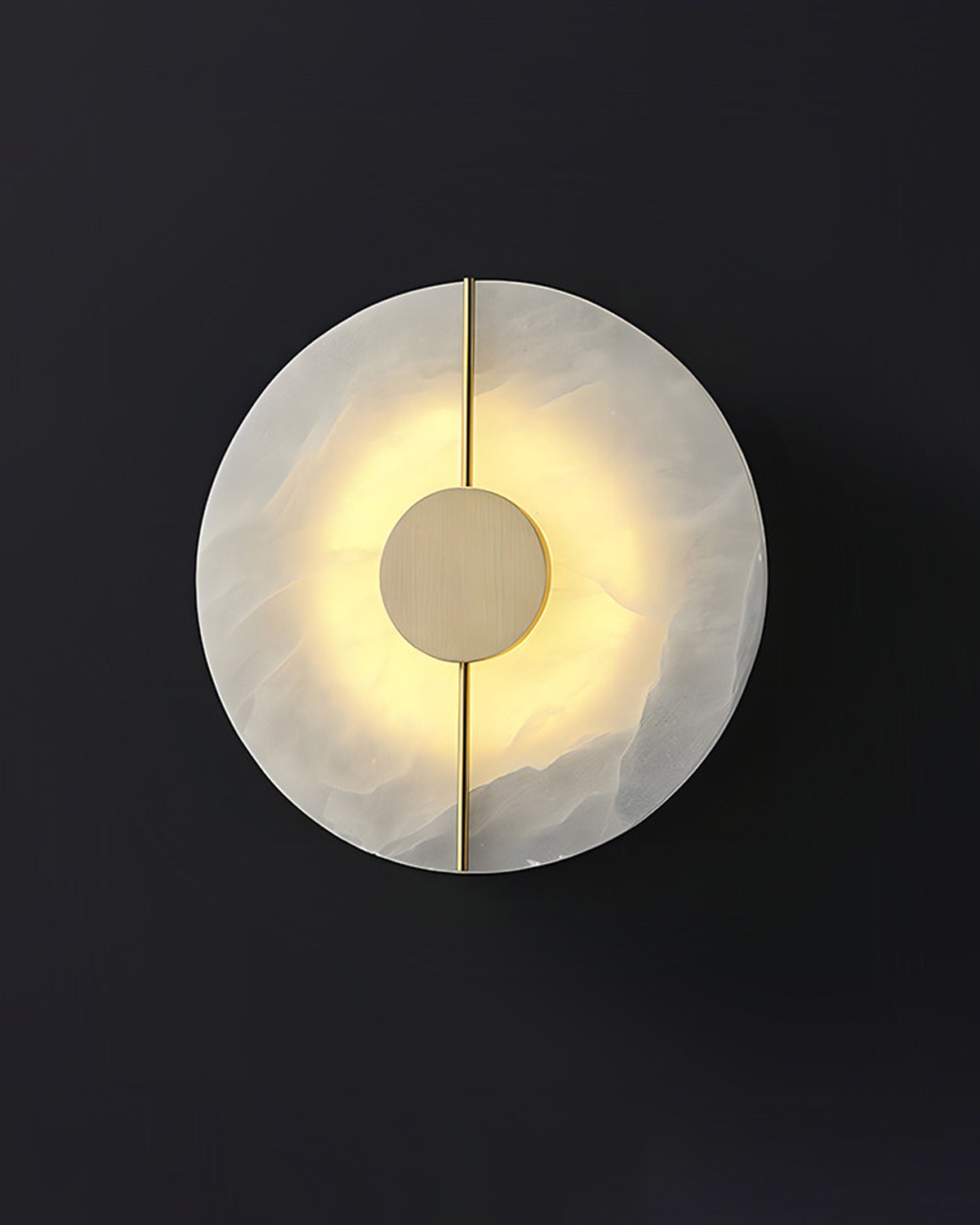 Halo Axis Alabaster Wall Light 