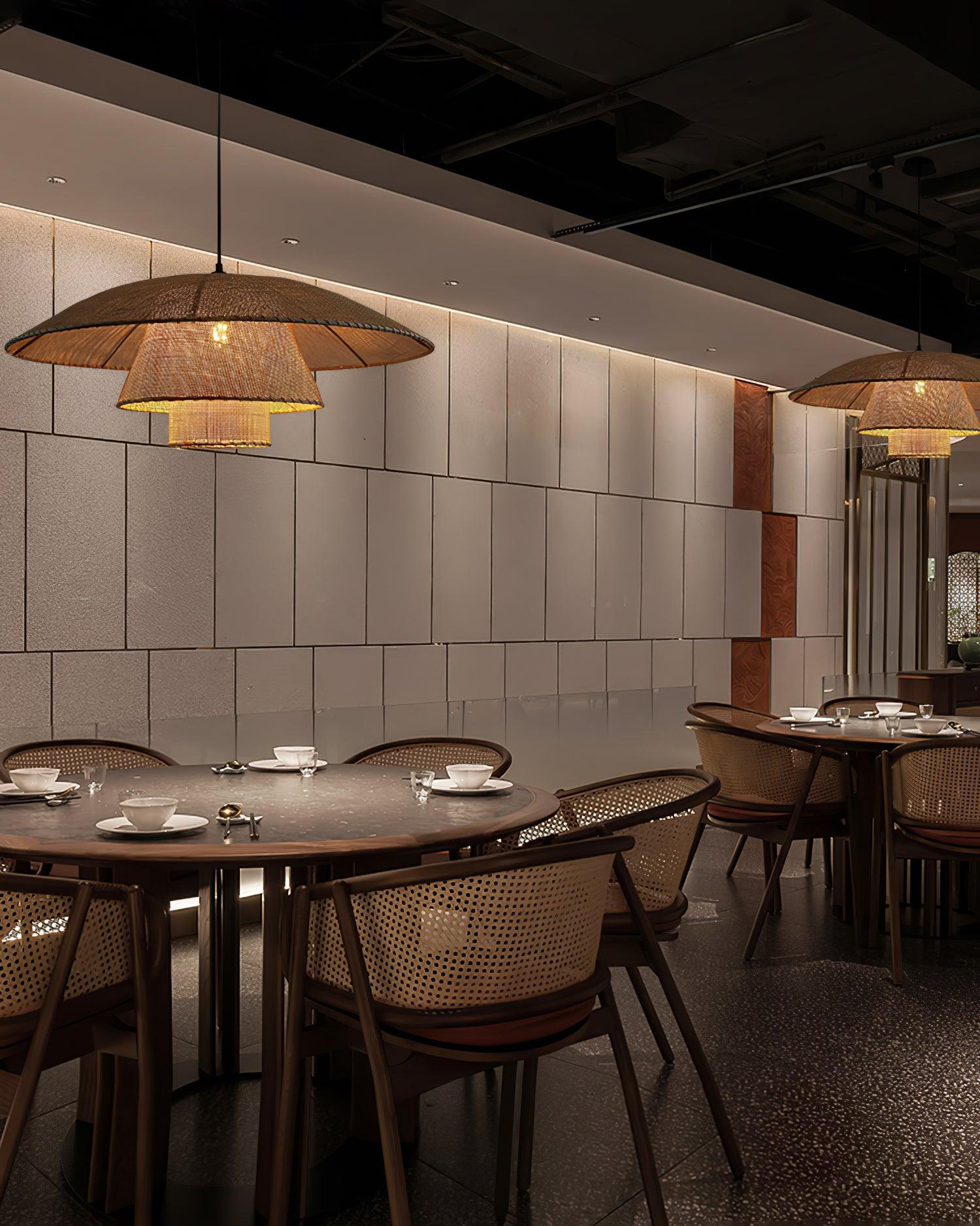 Hat Weave Rattan Pendant Lamp