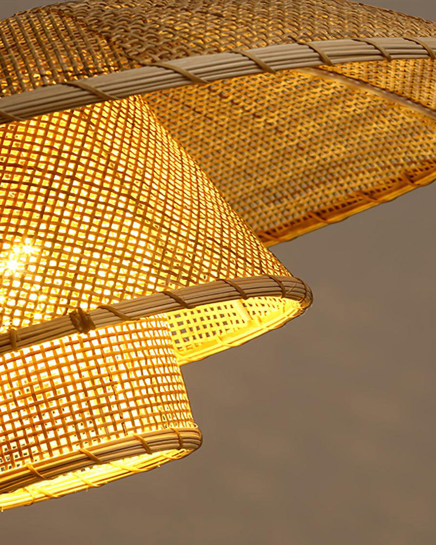 Hat Weave Rattan Pendant Lamp
