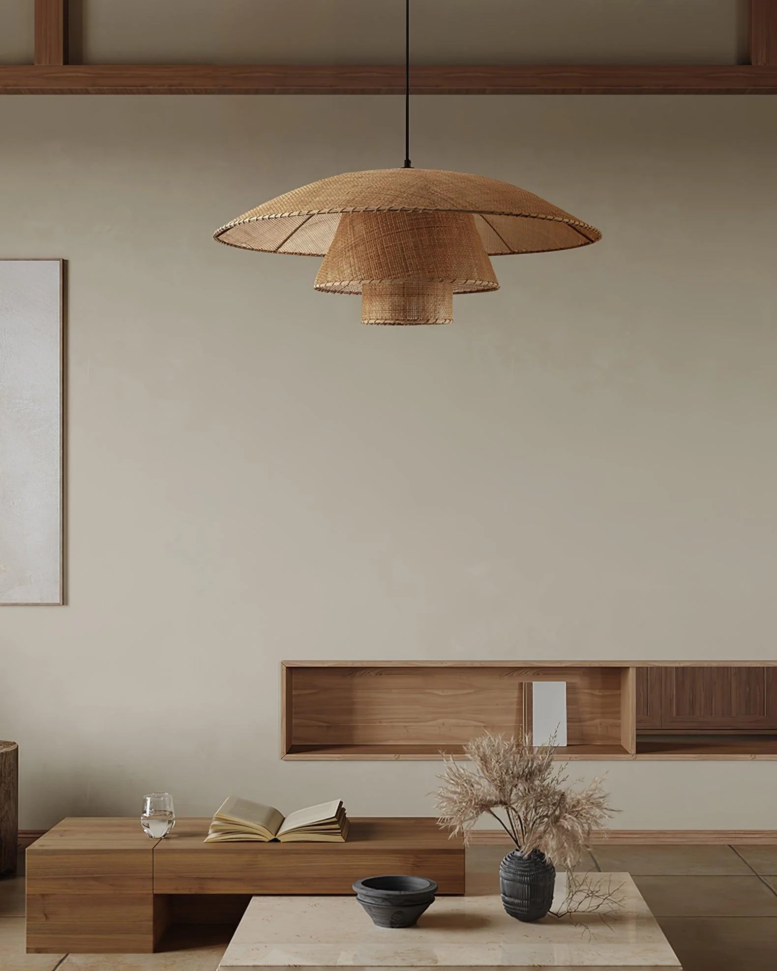 Hat Weave Rattan Pendant Lamp