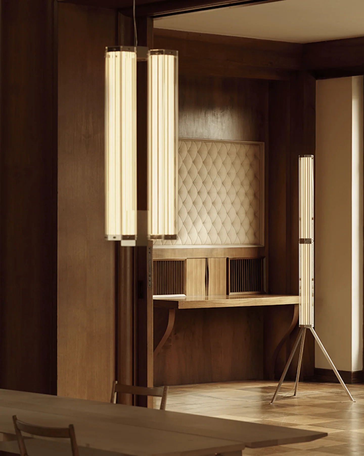 Hexagonal Glass Pendant Lamp