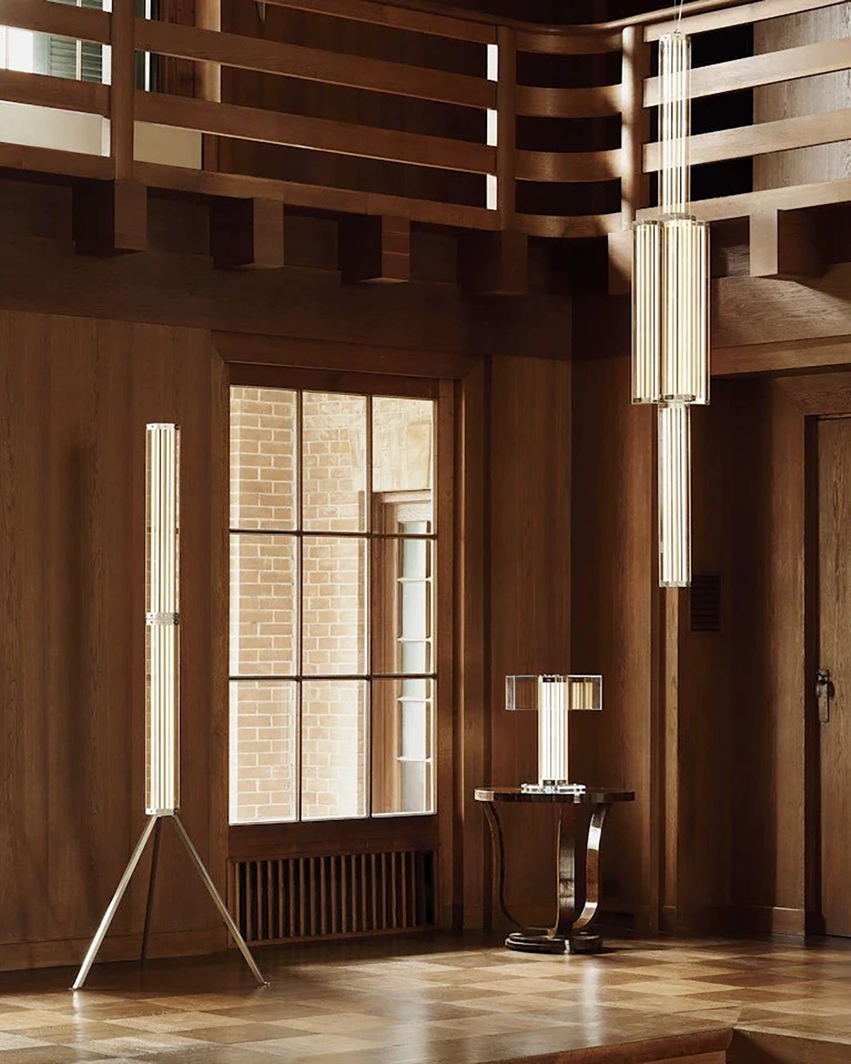 Hexagonal Glass Pendant Lamp