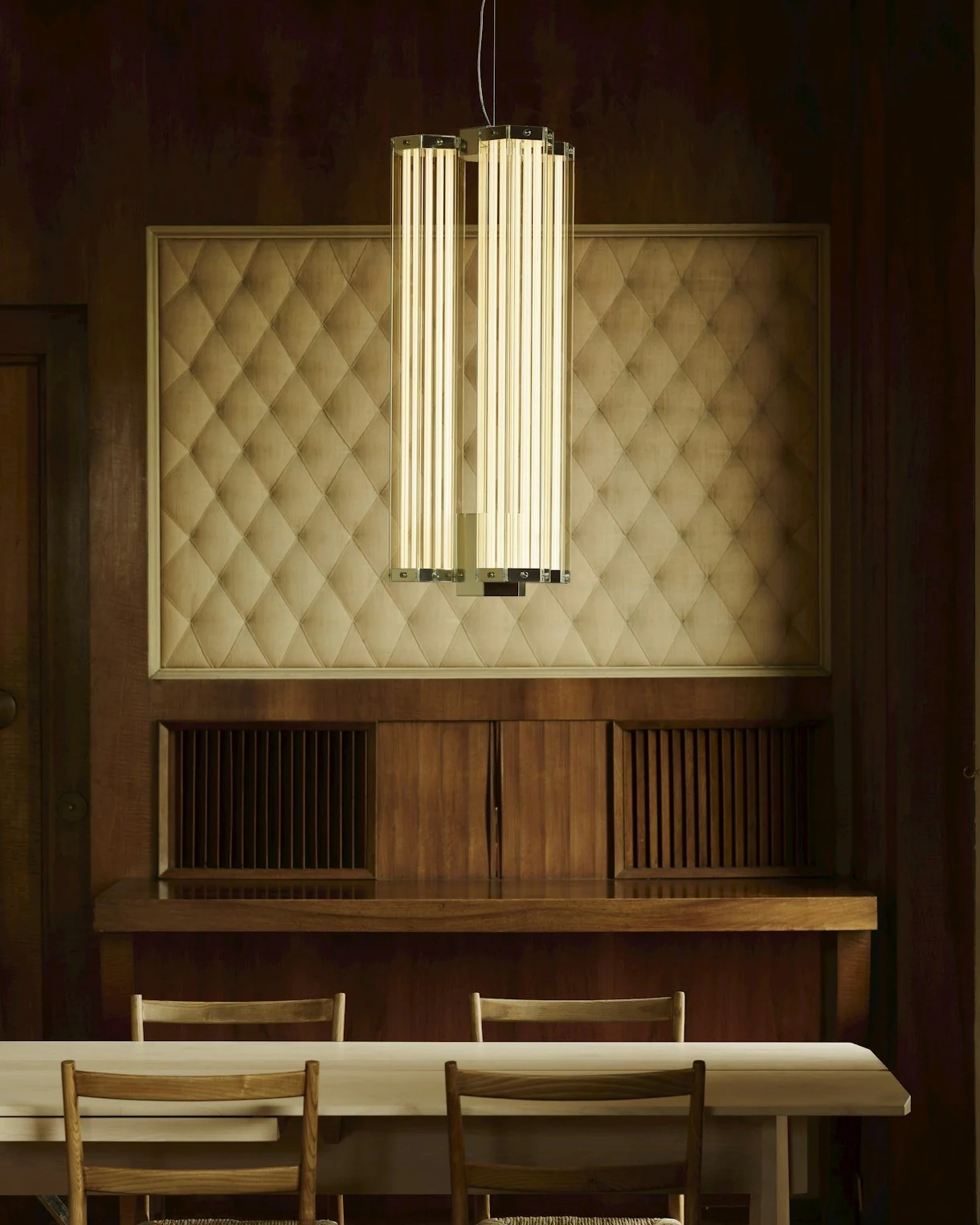 Hexagonal Glass Pendant Lamp