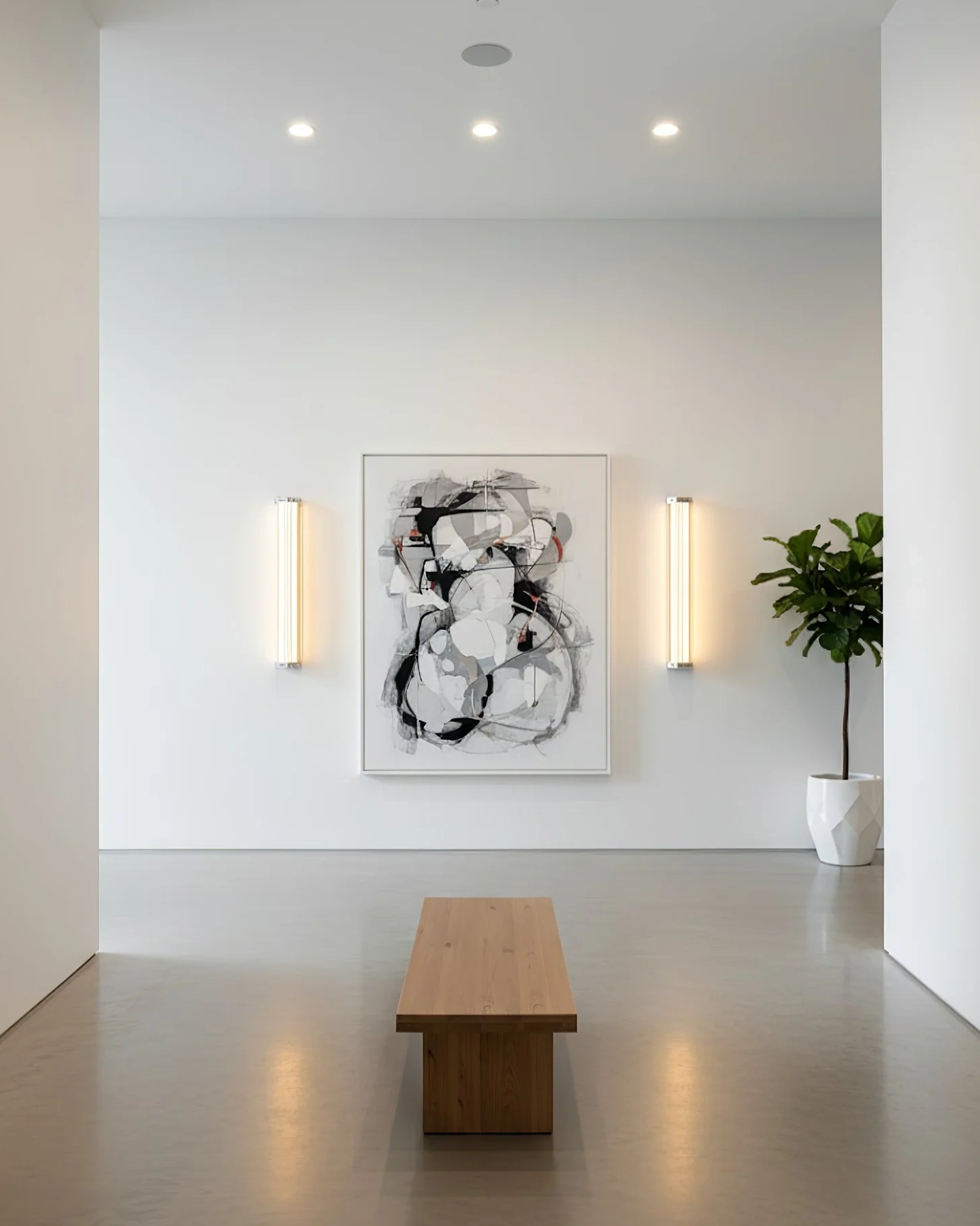 Hexagonal Glass Wall Lamp