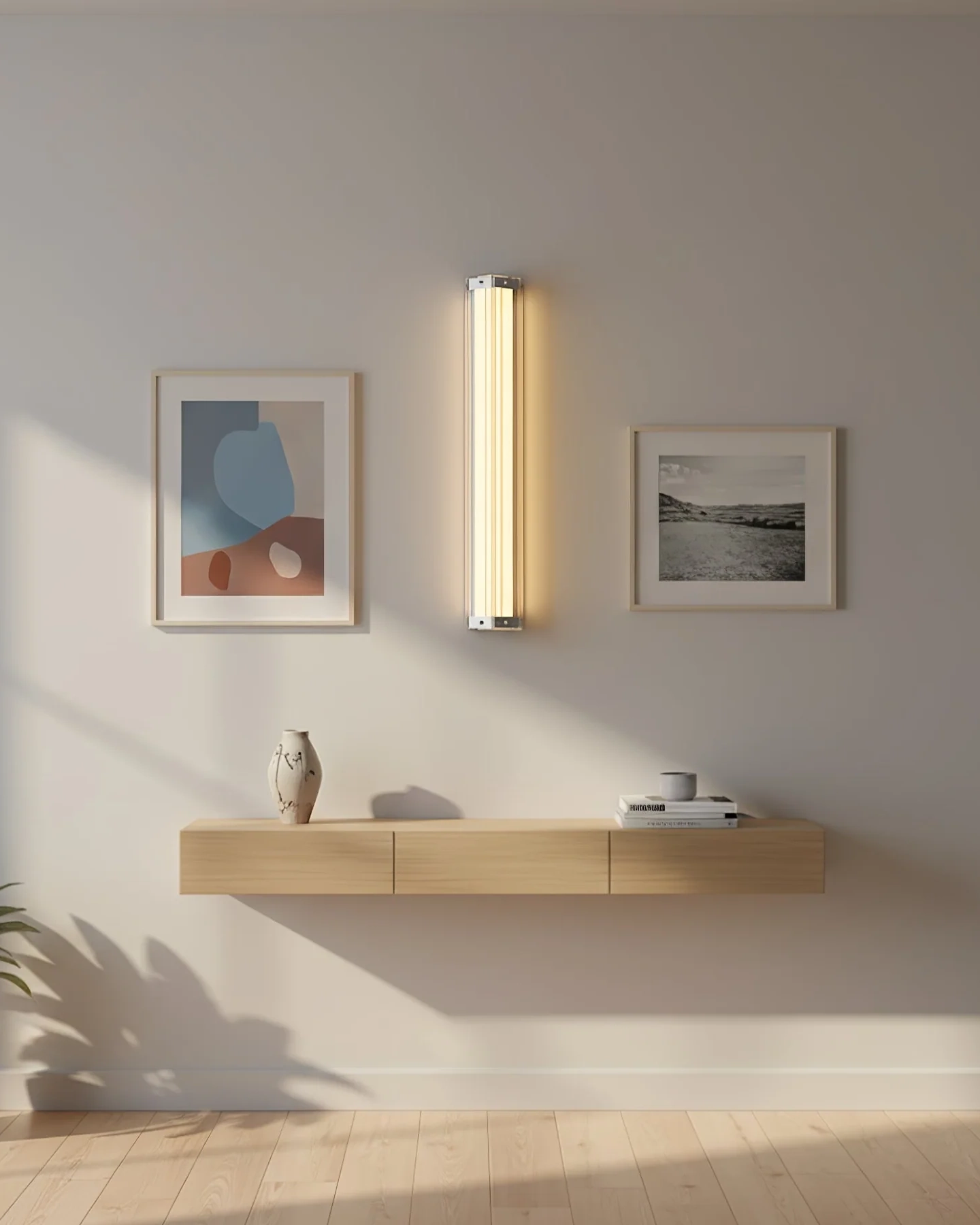 Hexagonal Glass Wall Lamp