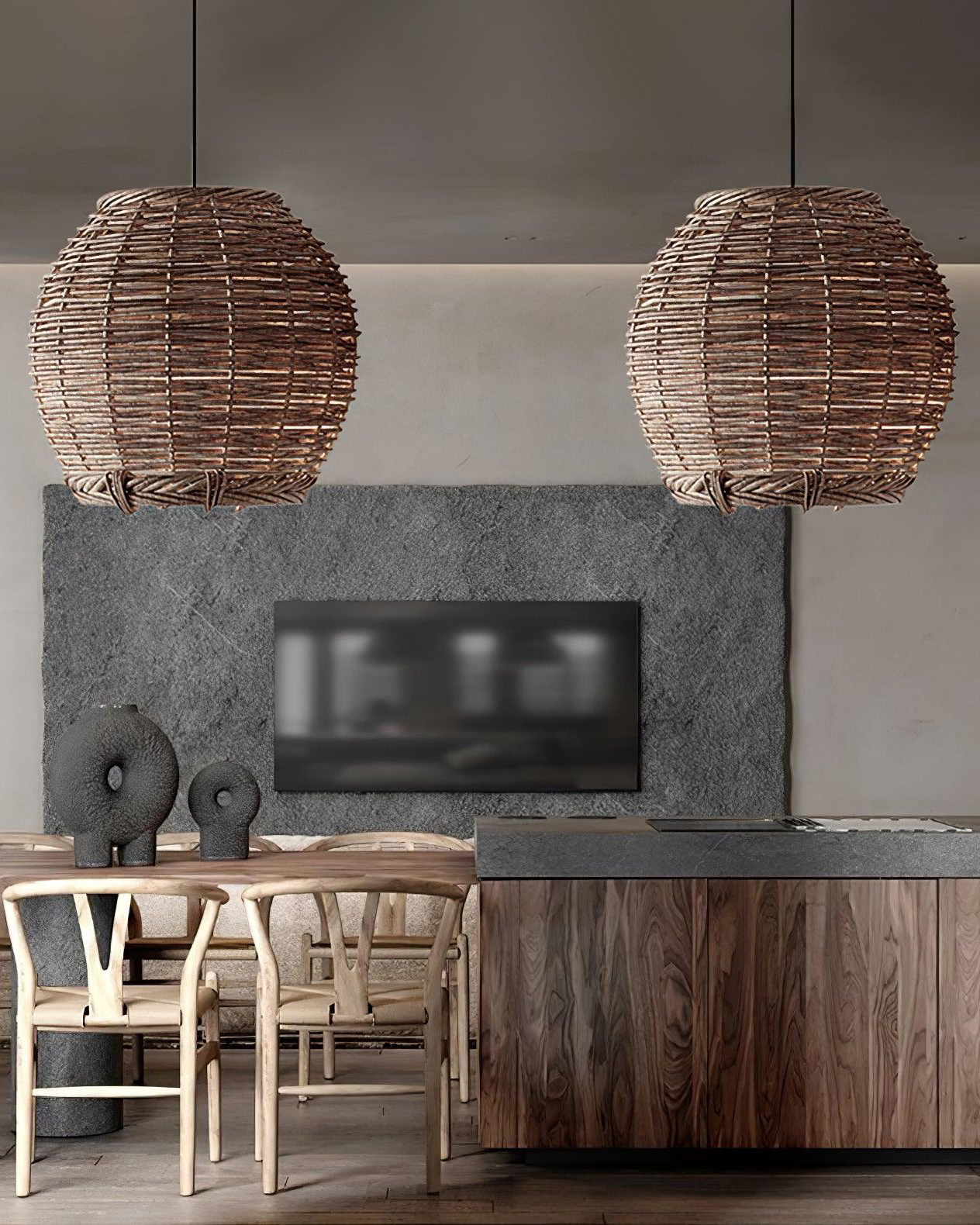 Hues Wicker Pendant Lamp