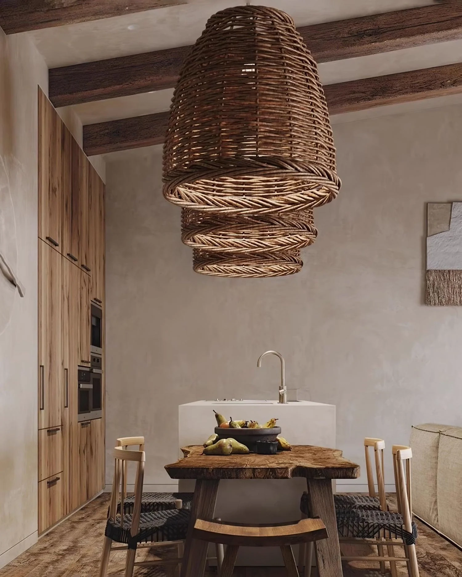 Hues Wicker Pendant Lamp