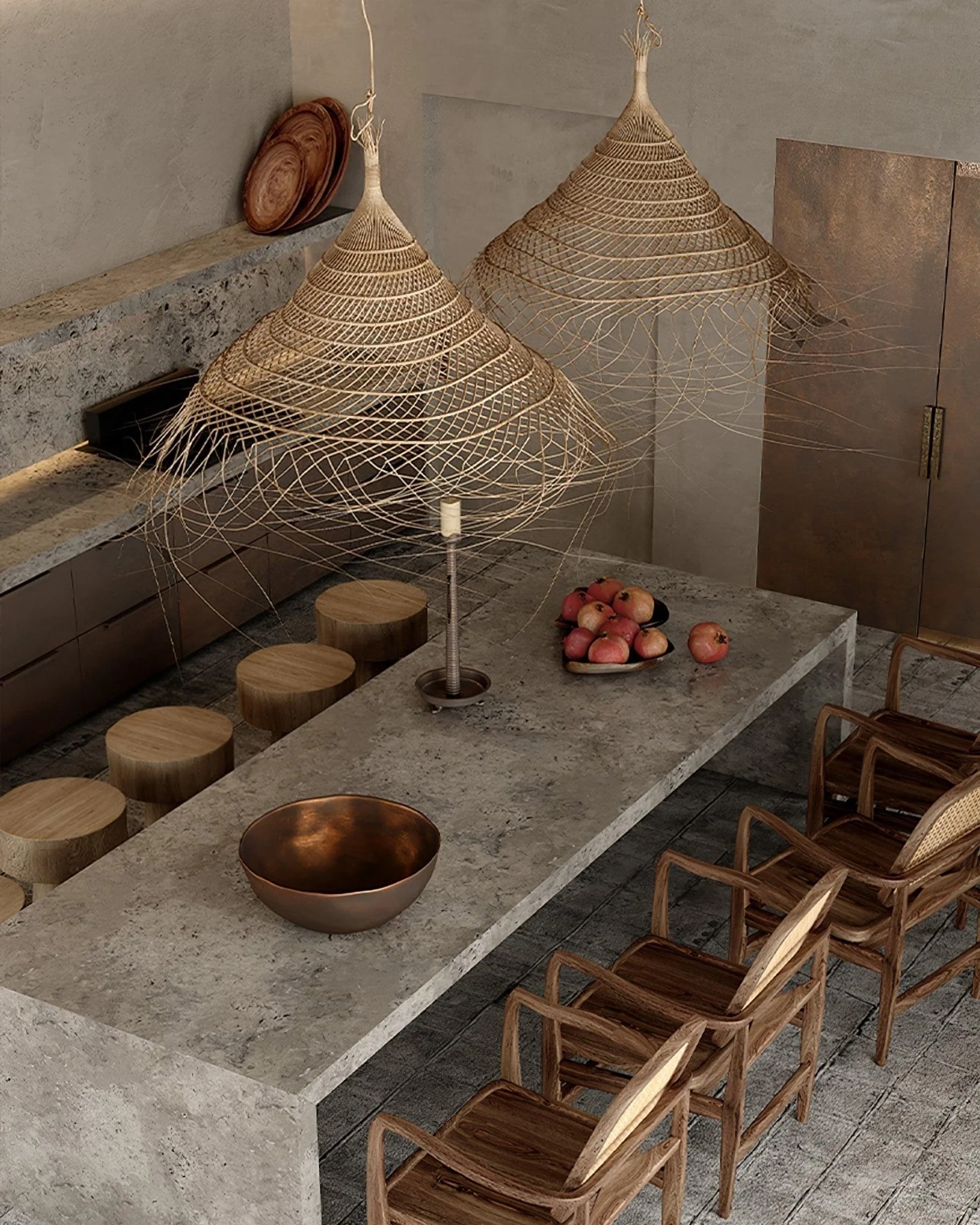 Hues Wicker Pendant Lamp