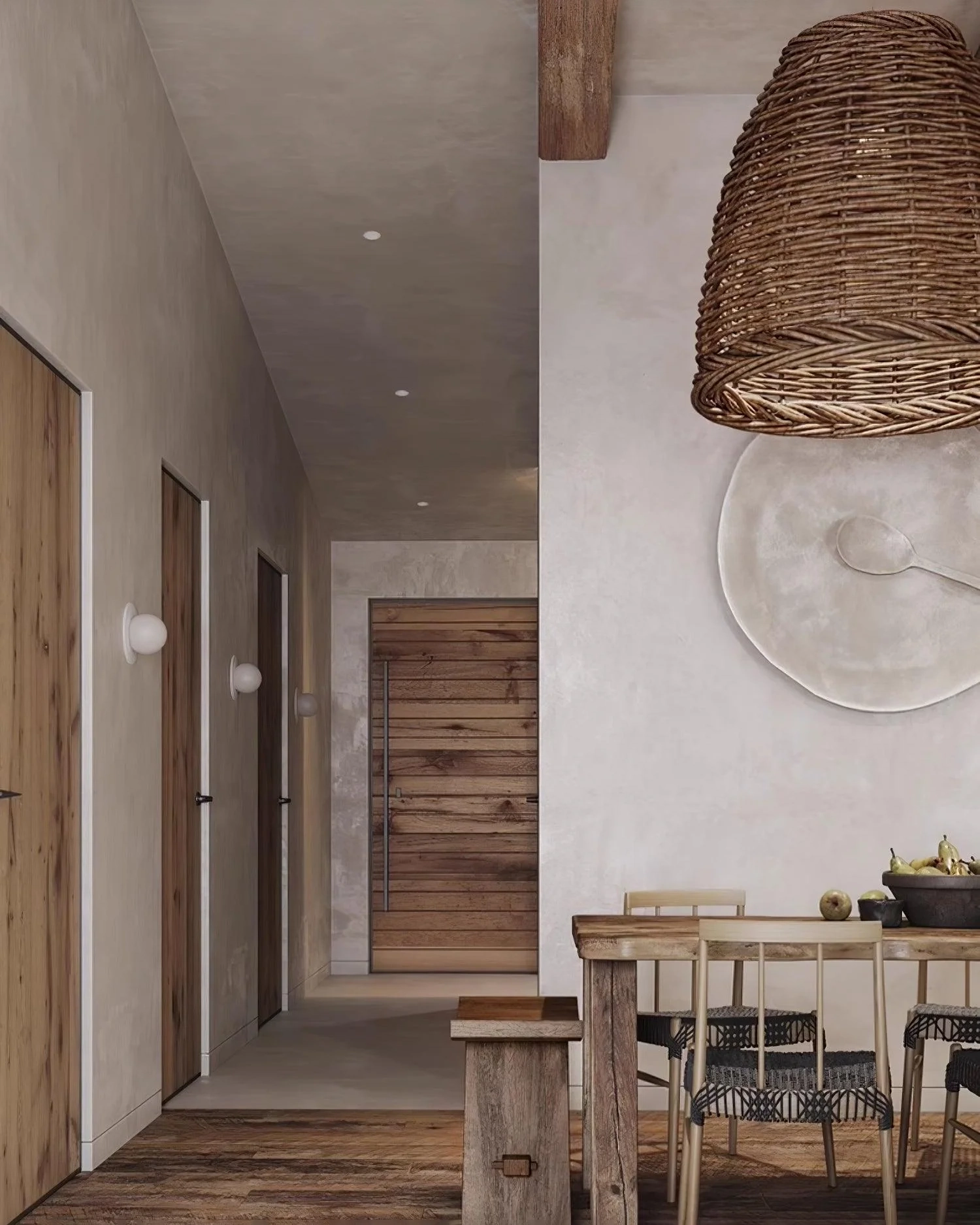 Hues Wicker Pendant Lamp