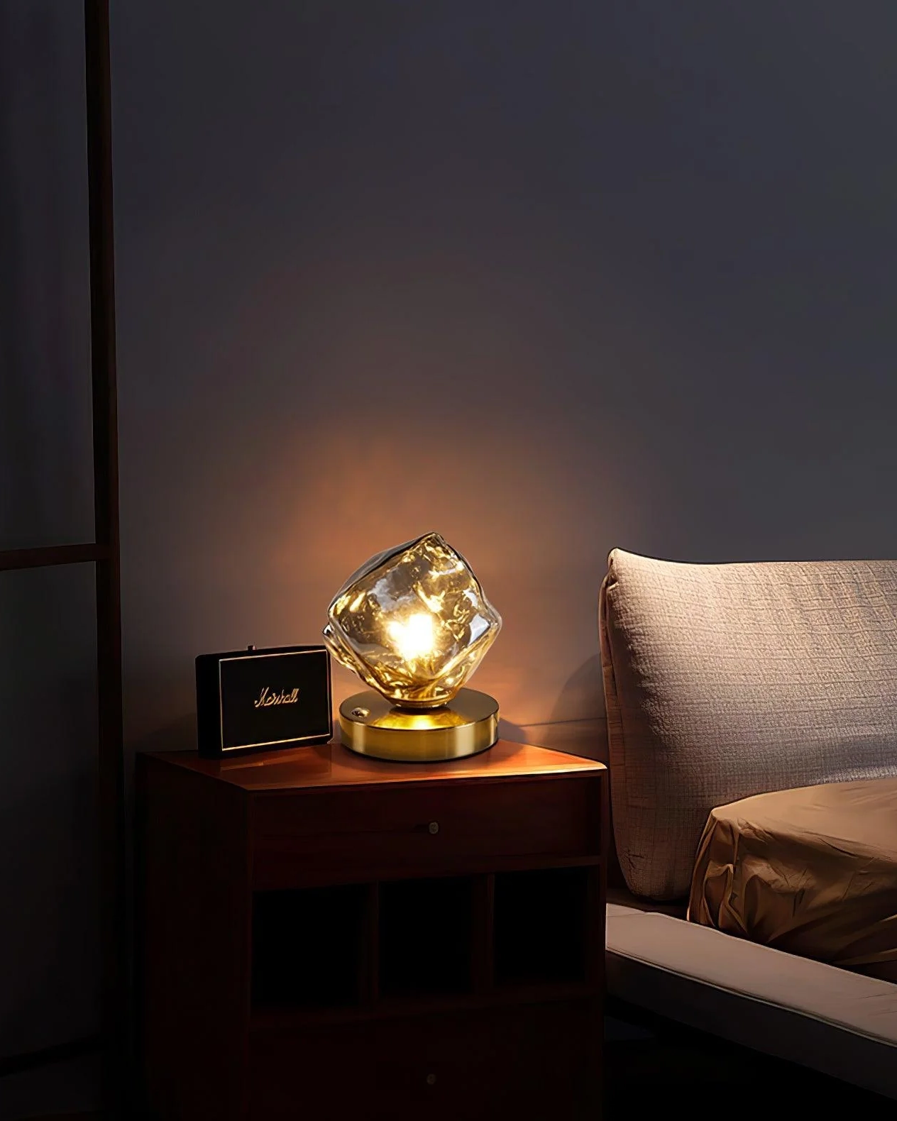 Ice Stone Glass Table Lamp