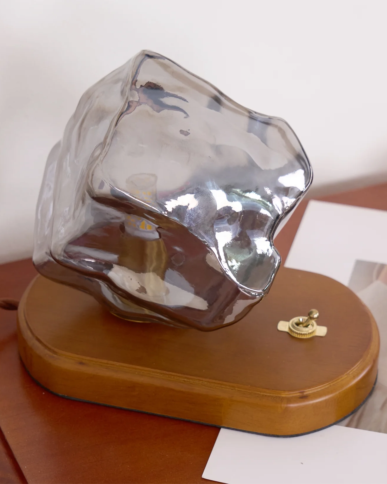 Ice Stone Glass Table Lamp