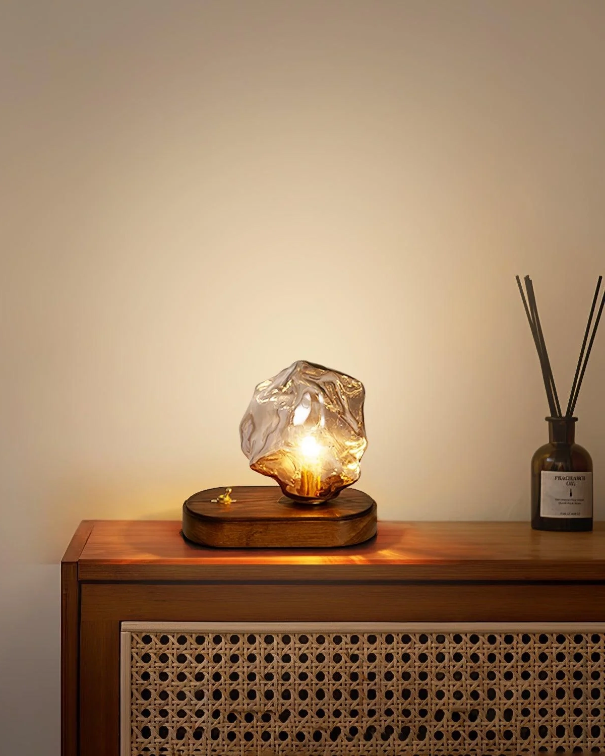 Ice Stone Glass Table Lamp