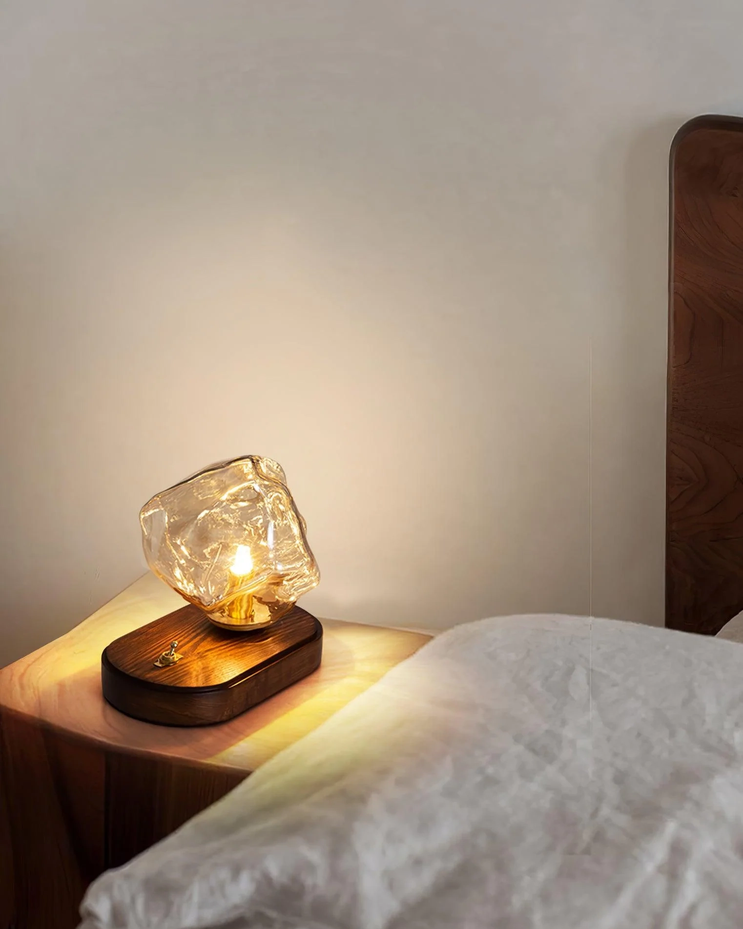 Ice Stone Glass Table Lamp