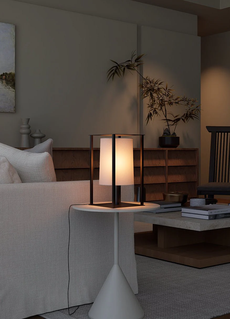 Industrial Cage Frame Table Lamp