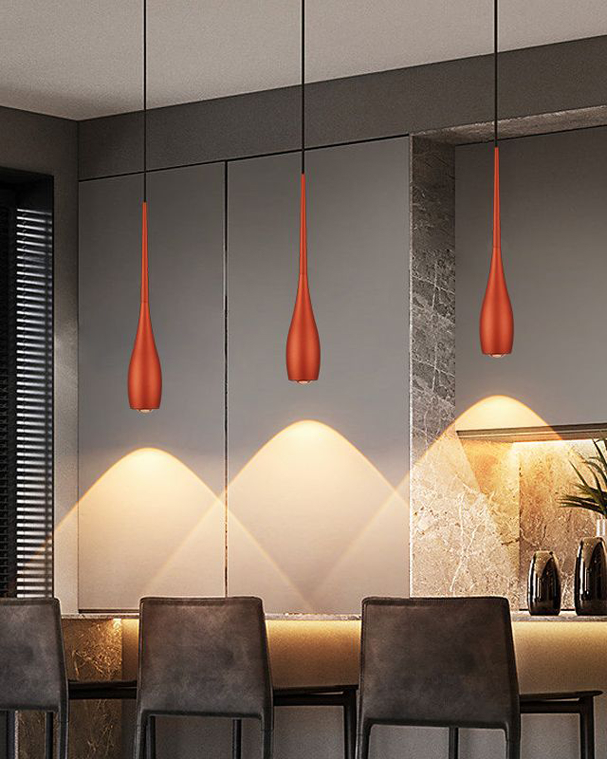 Ink Drop Pendant Light