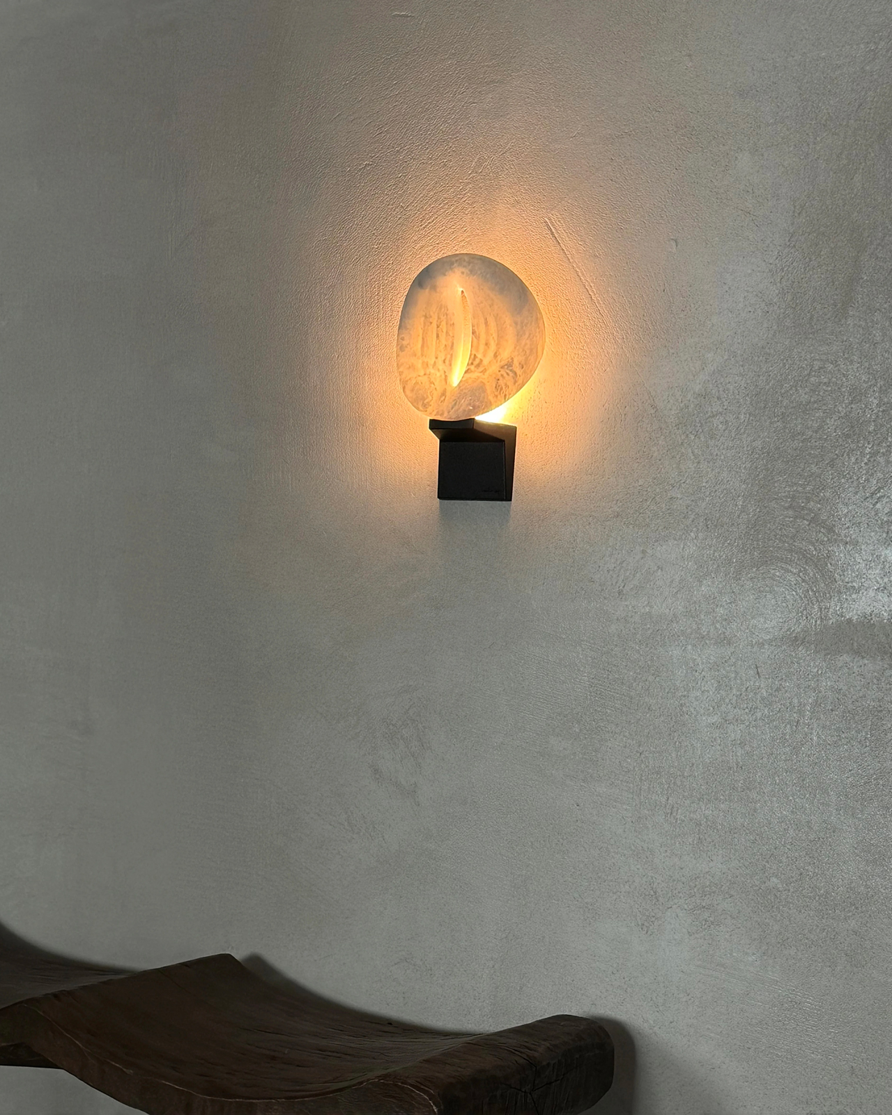 Inner Flame Alabaster Wall Light