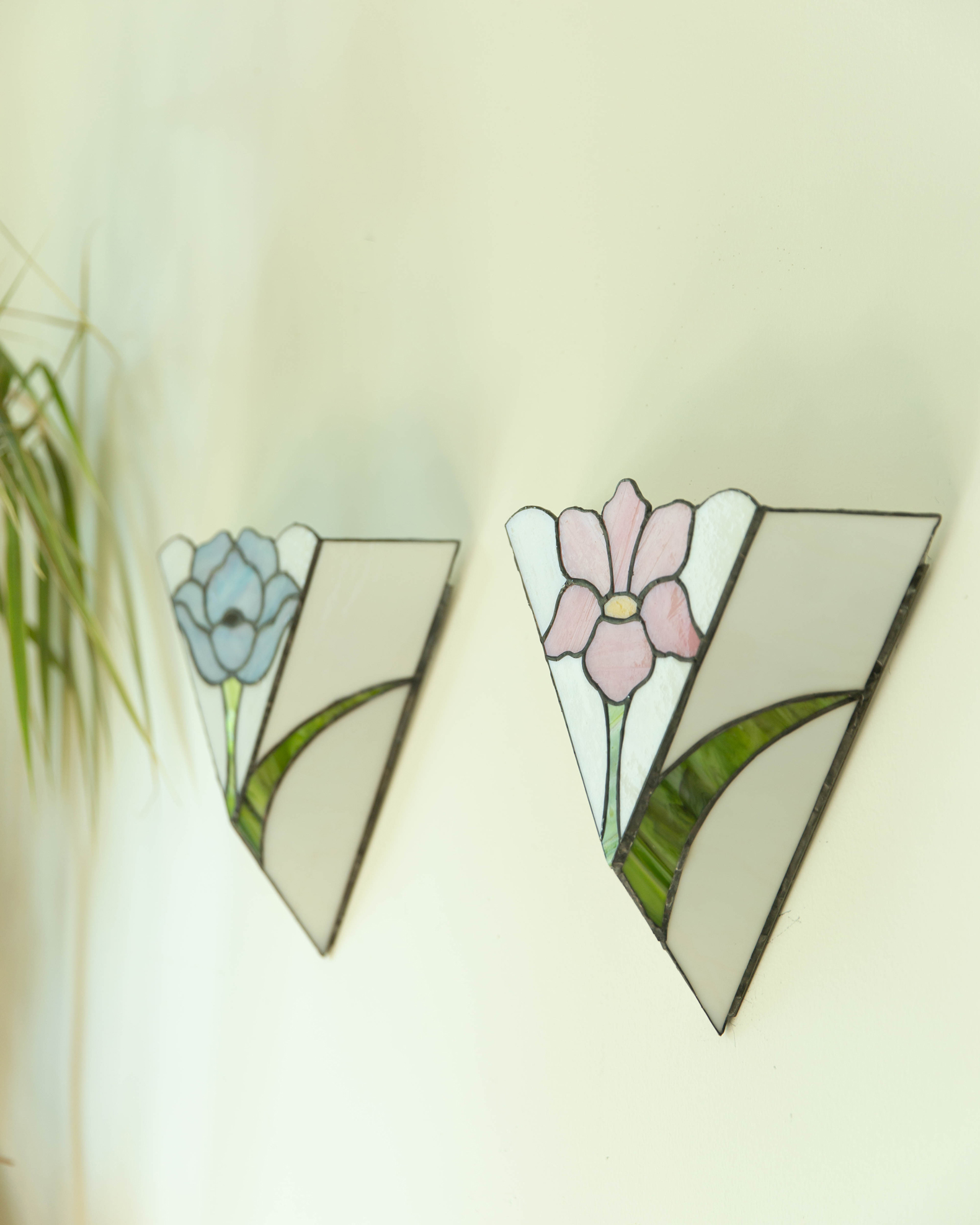 Iris Reverie Stained Glass Wall Sconce