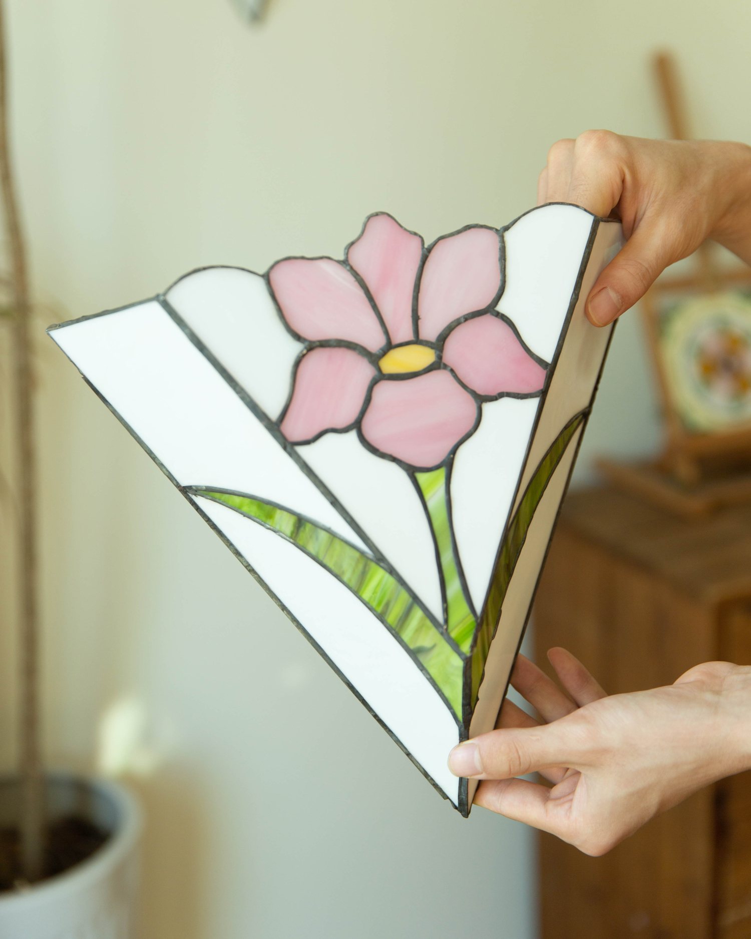Iris Reverie Stained Glass Wall Sconce