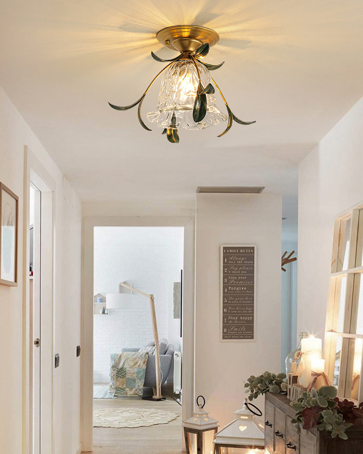 Ivy Bell Flush Mount Ceiling Light